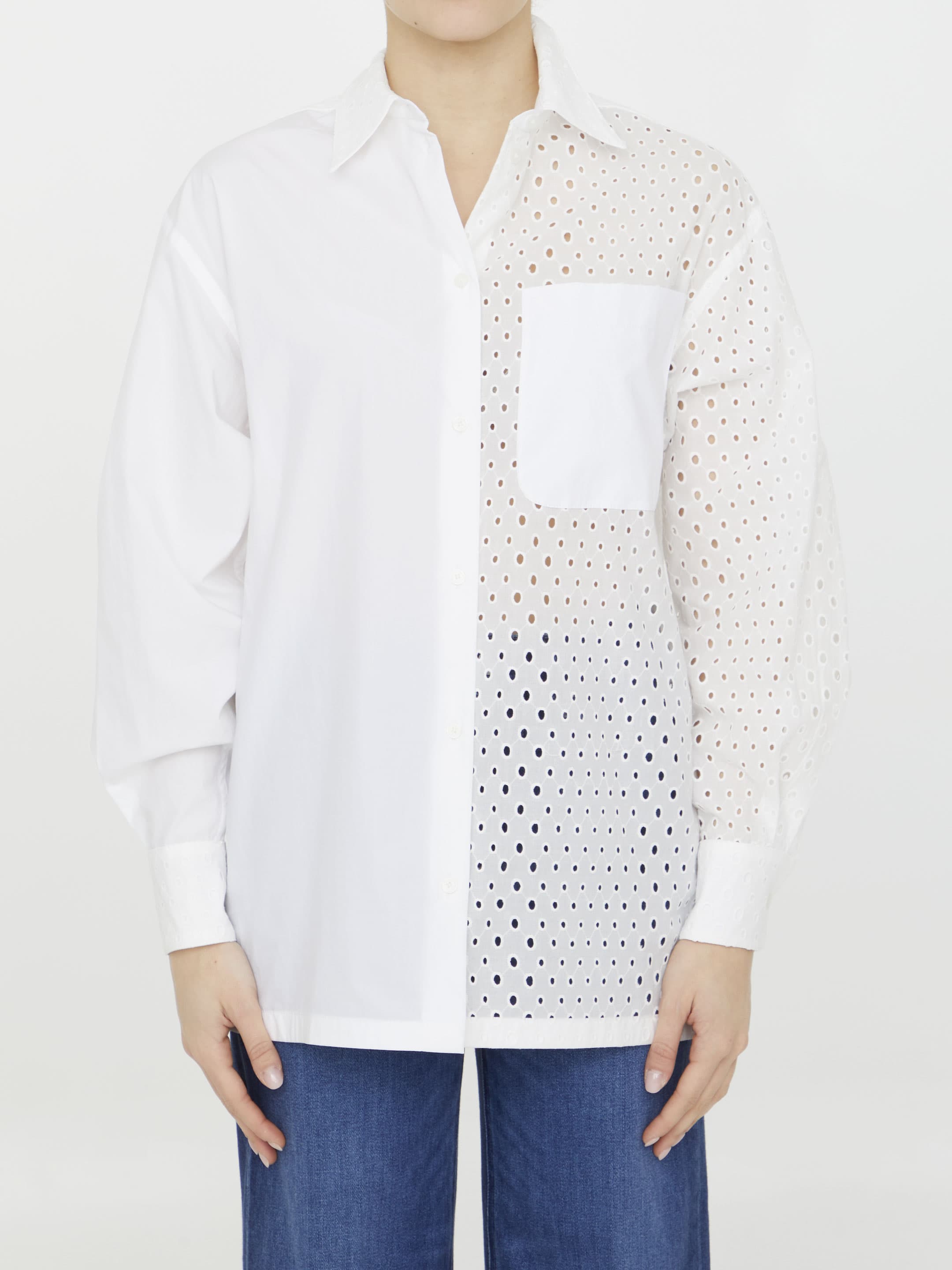 Kenzo Broderie Anglaise Cotton Shirt