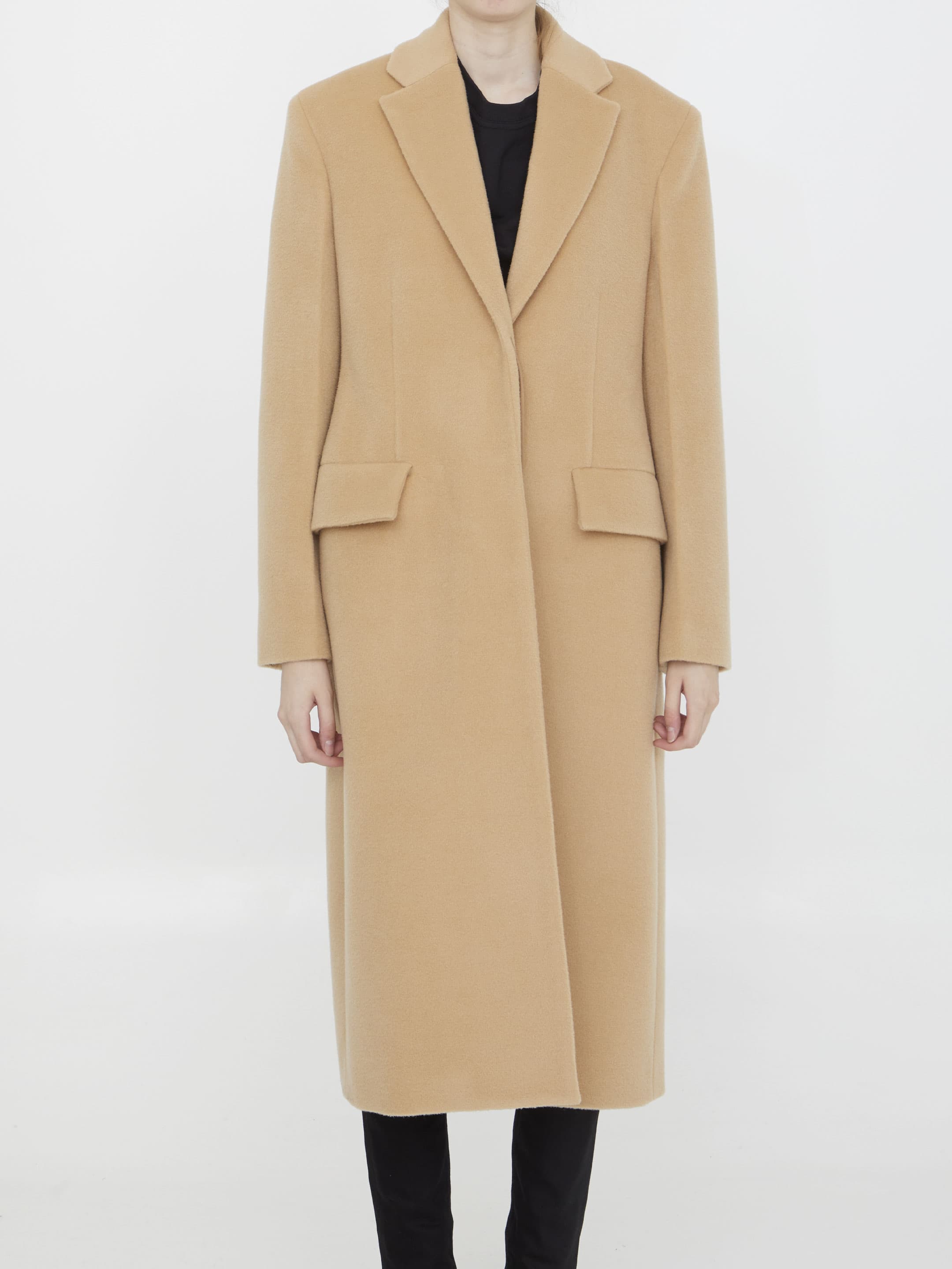 Jil Sander Single-breasted Wool Coat