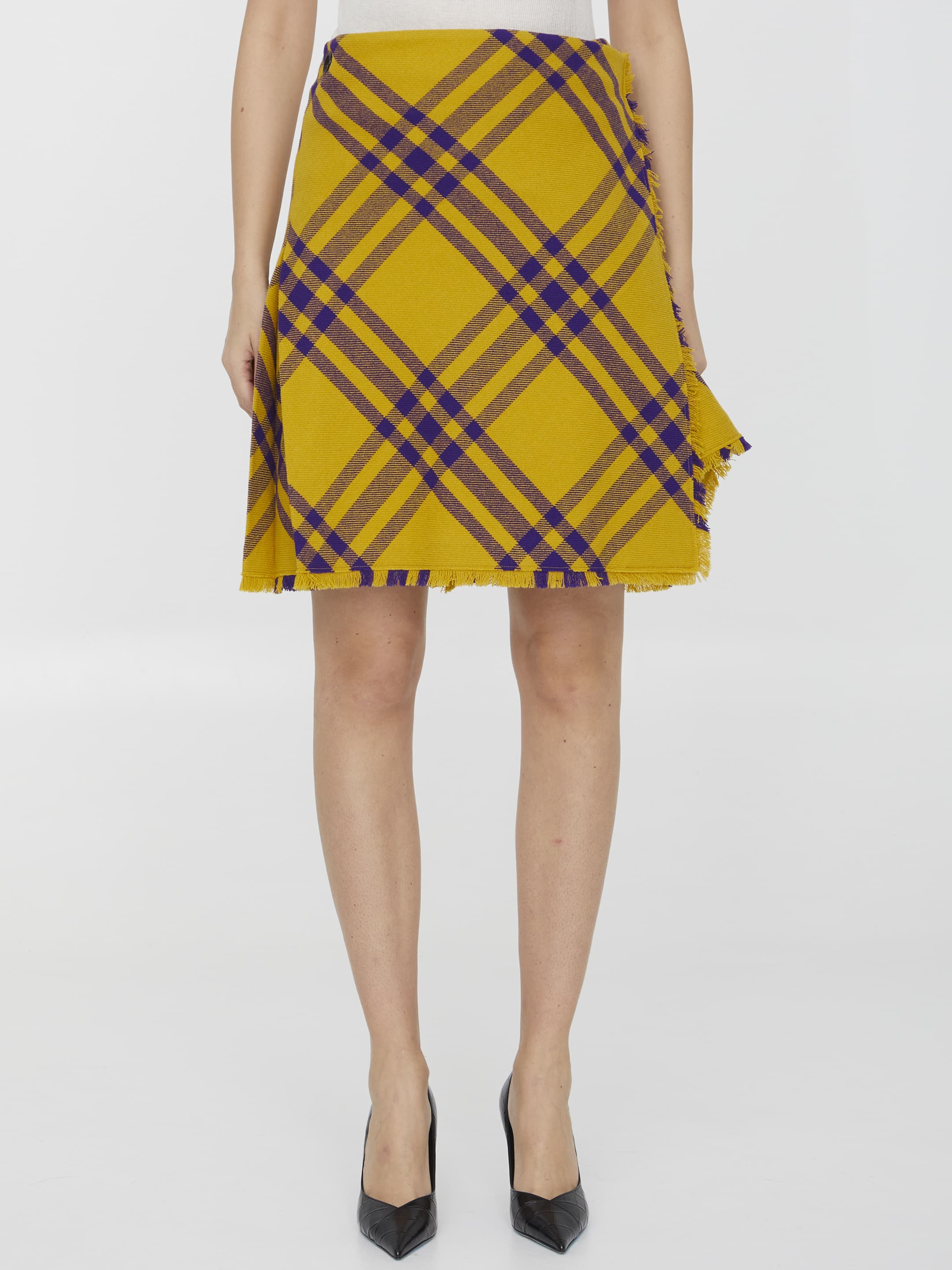 Burberry Check Wool Kilt