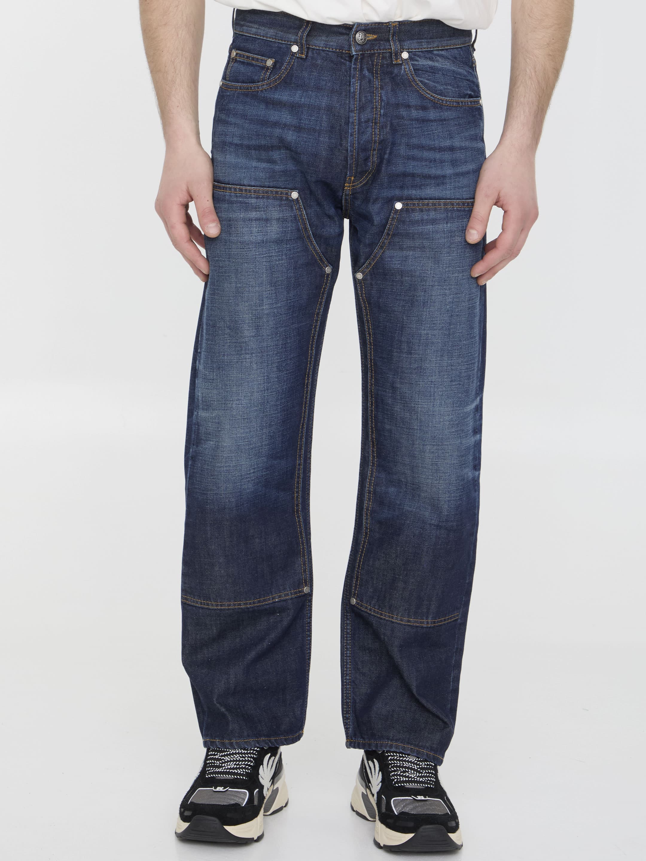 Palm Angels Workwear Monogram Jeans
