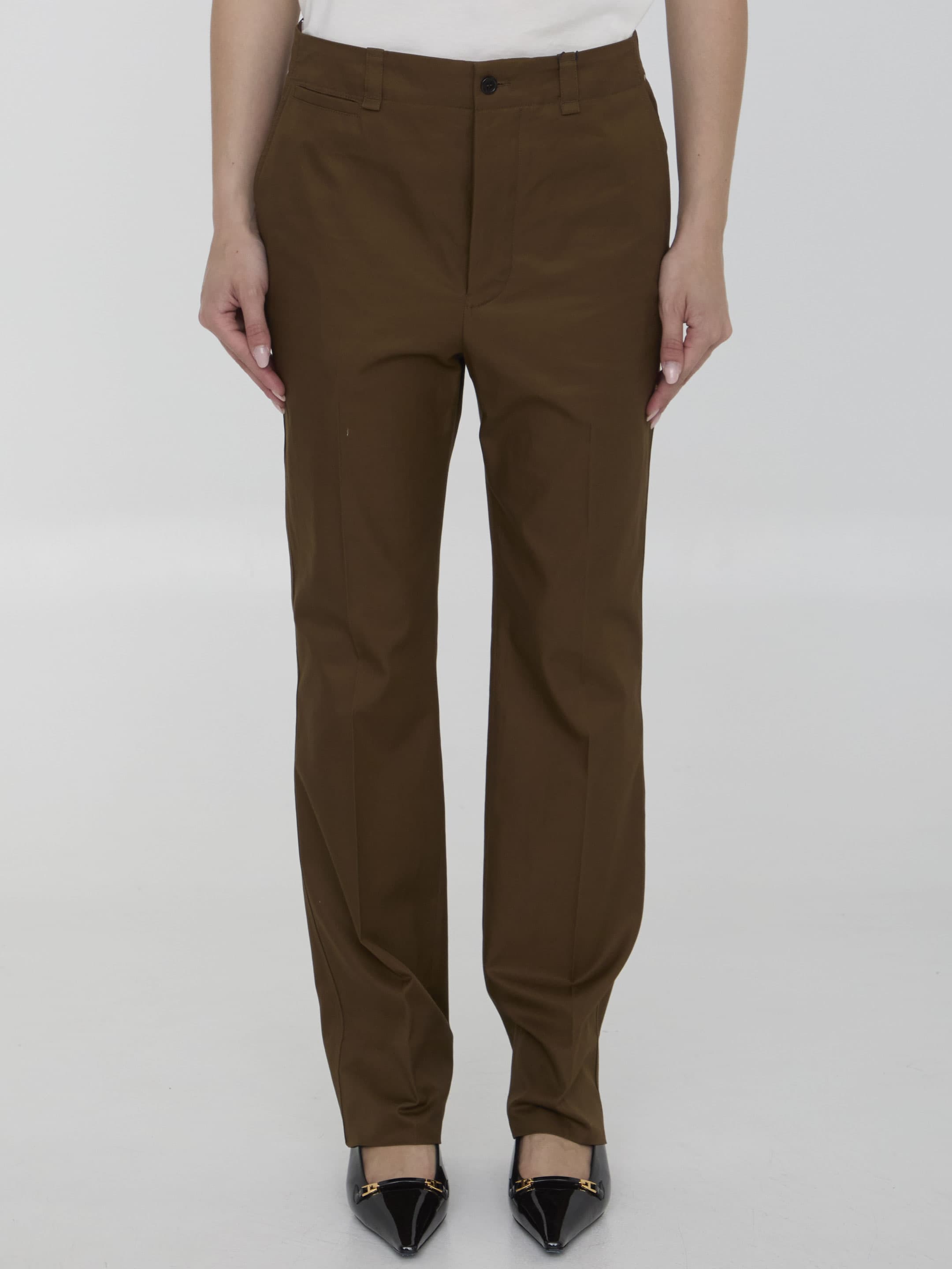 Saint Laurent Pants in Cotton Twill