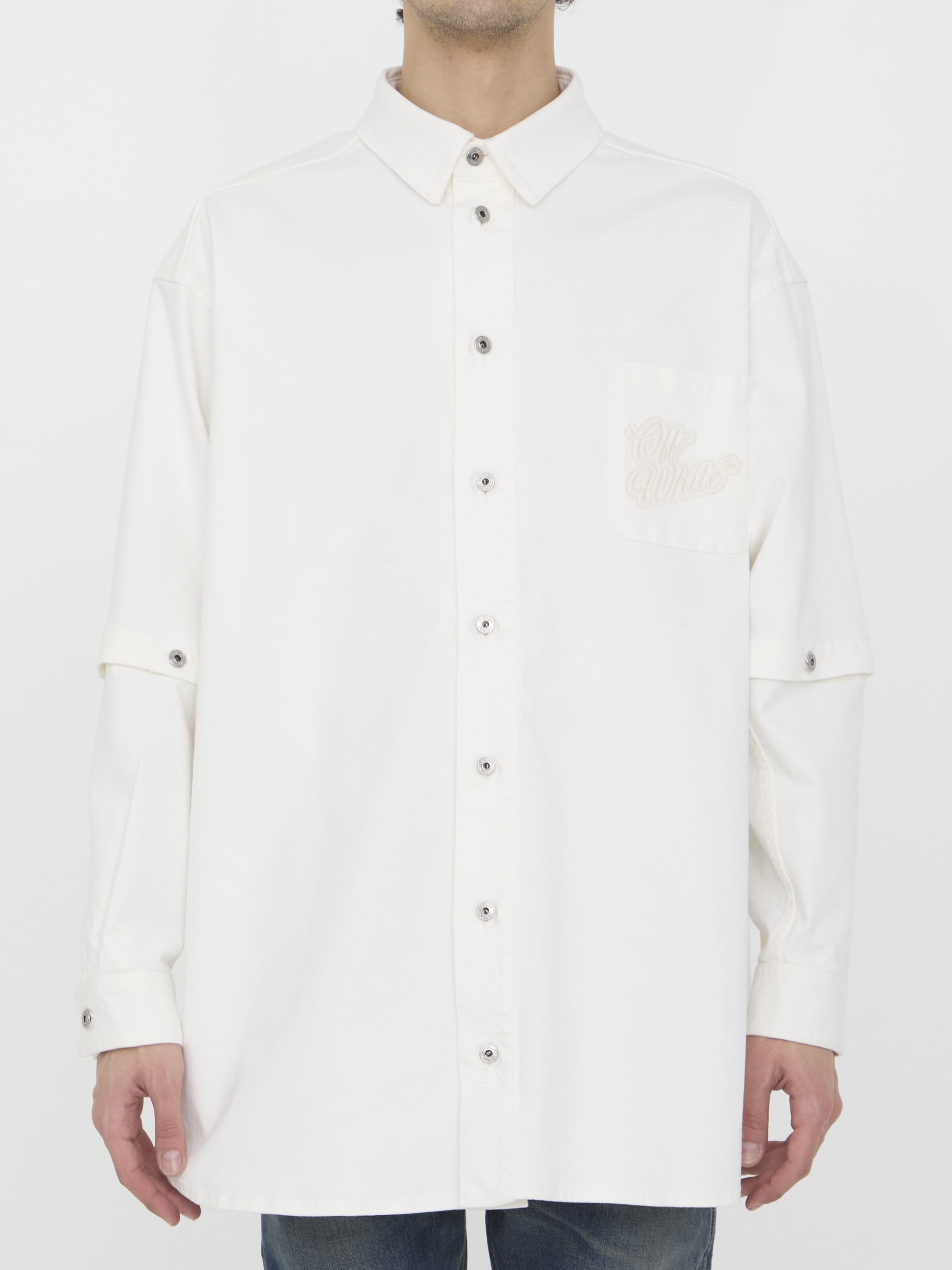 Off-White OFF WHITE 90s Logo Overshirt