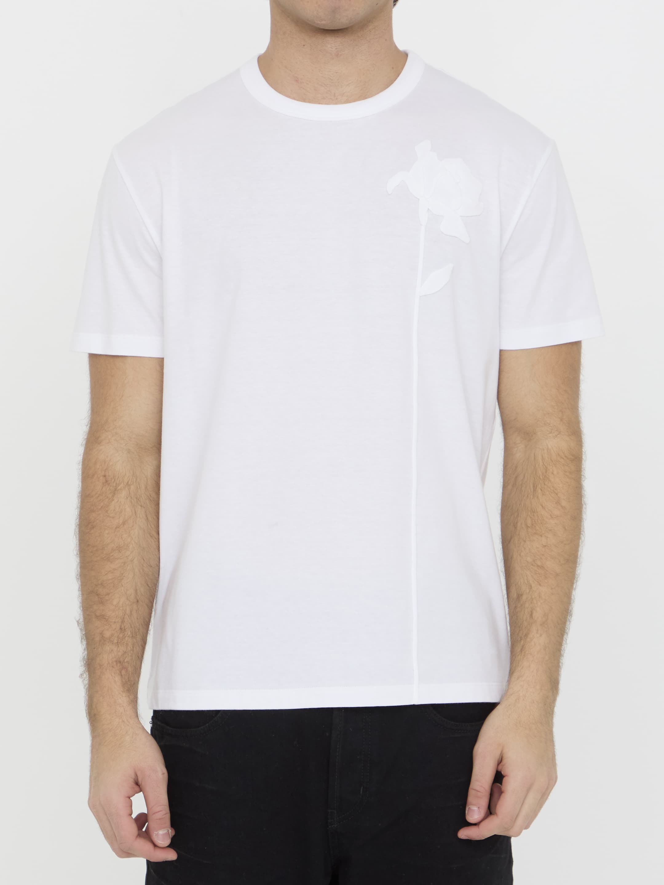 Valentino GARAVANI T-shirt with Flower Embroidery