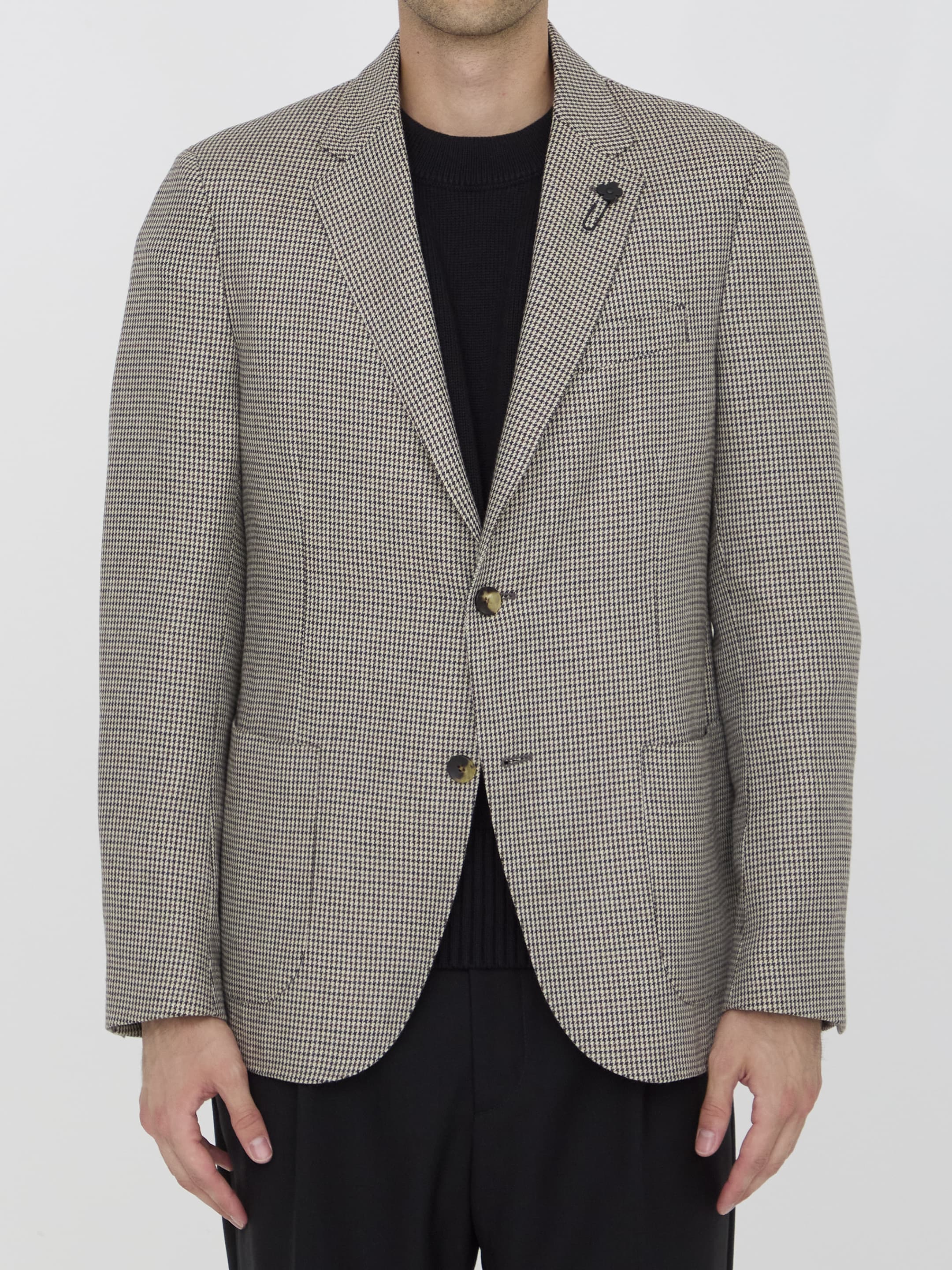 LARDINI Houndstooth Jacket