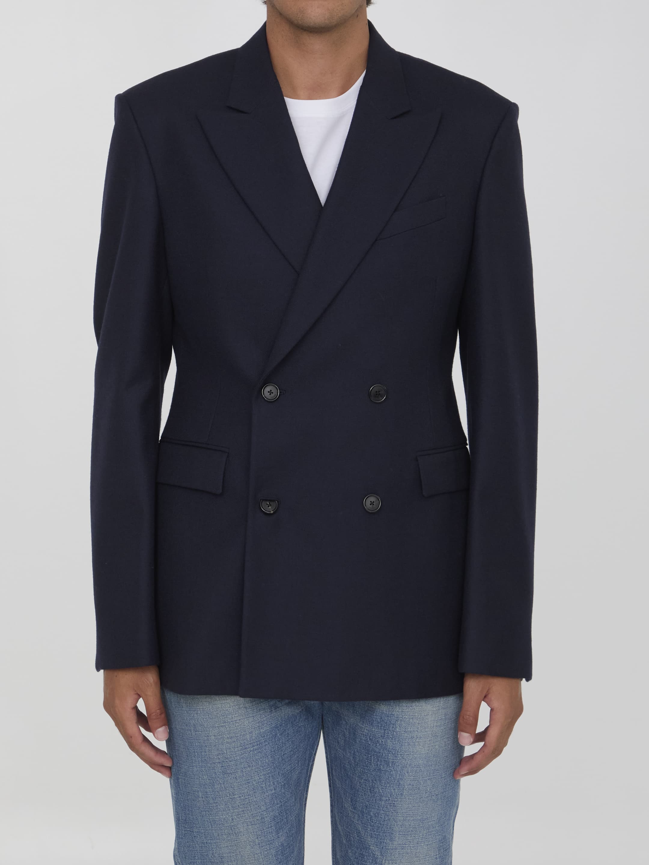 Loewe Wool Double-breasted Jacket