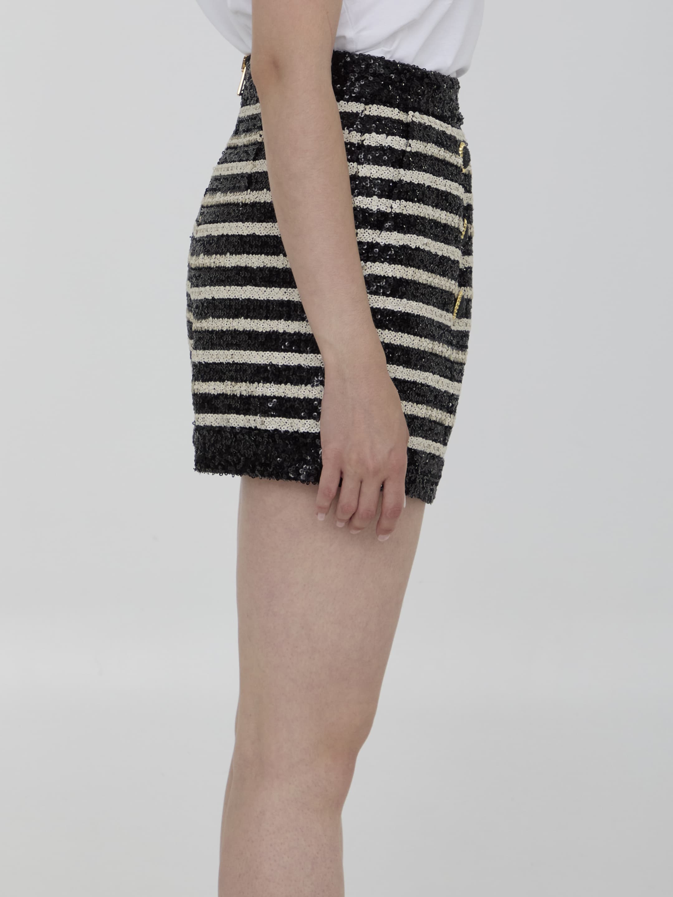 Balmain Sequined Shorts