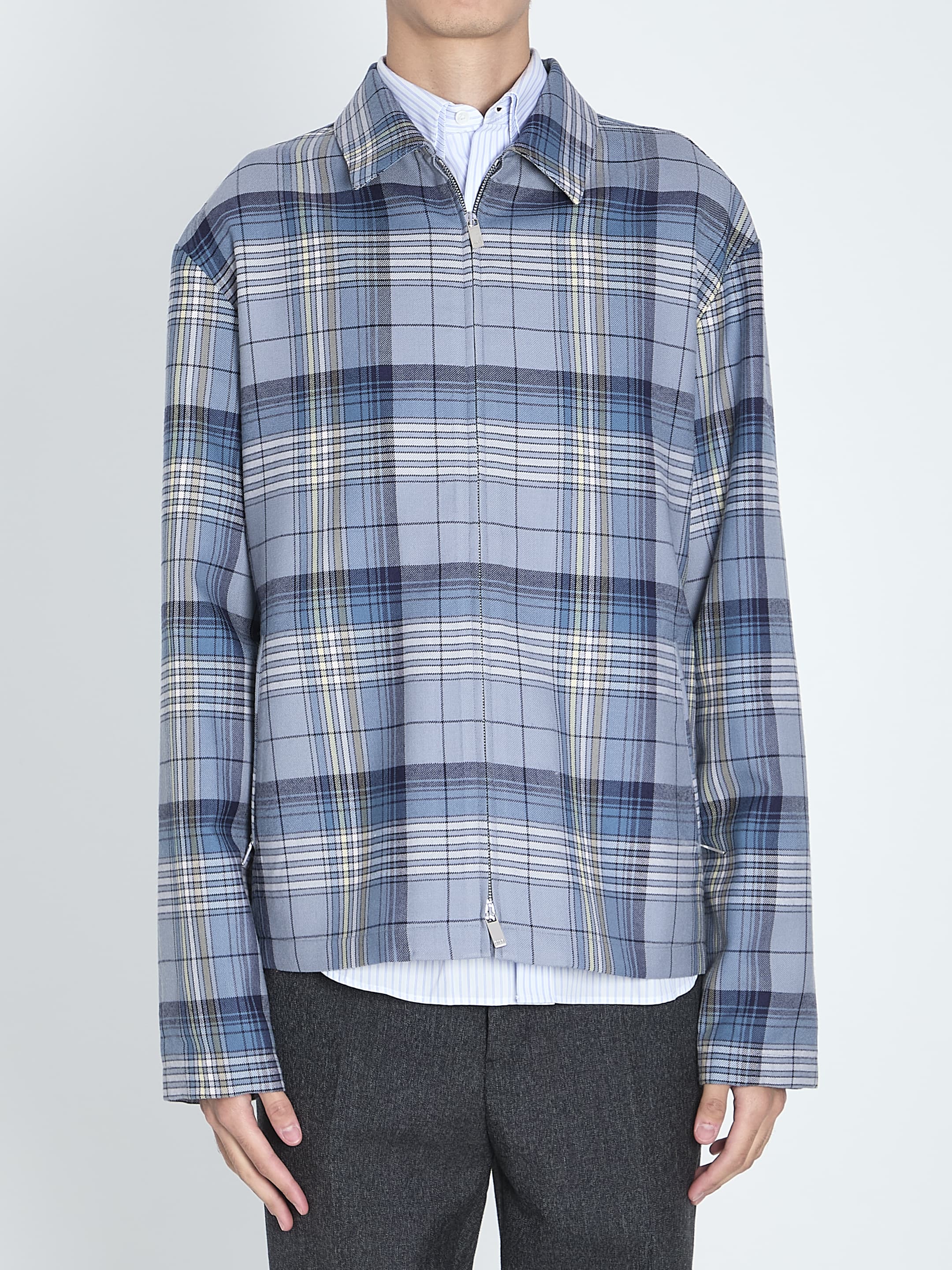 Dior HOMME Checkered Zipped Shirt