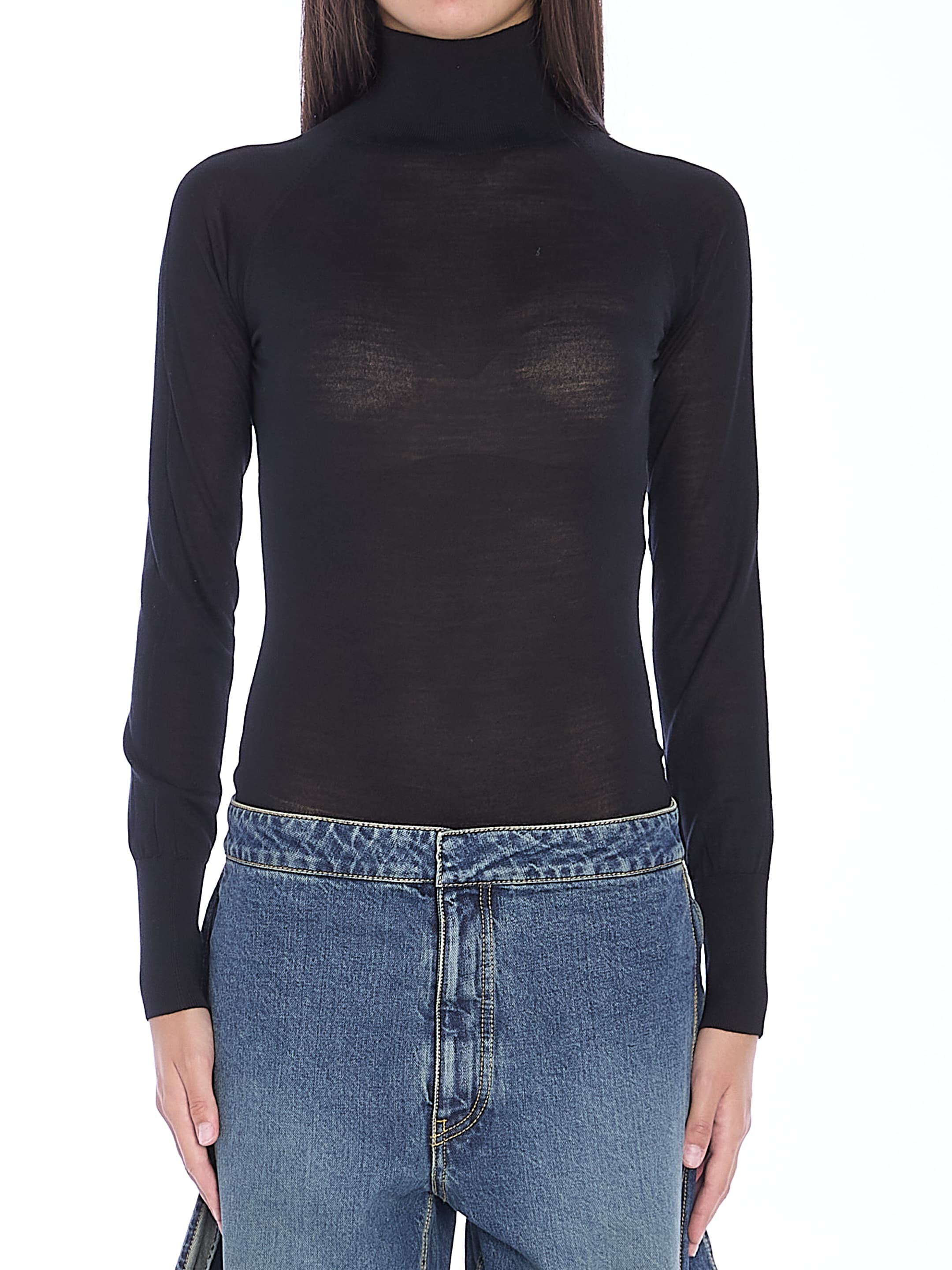 Alaïa ALAIA Bodysuit in Sheer Knit