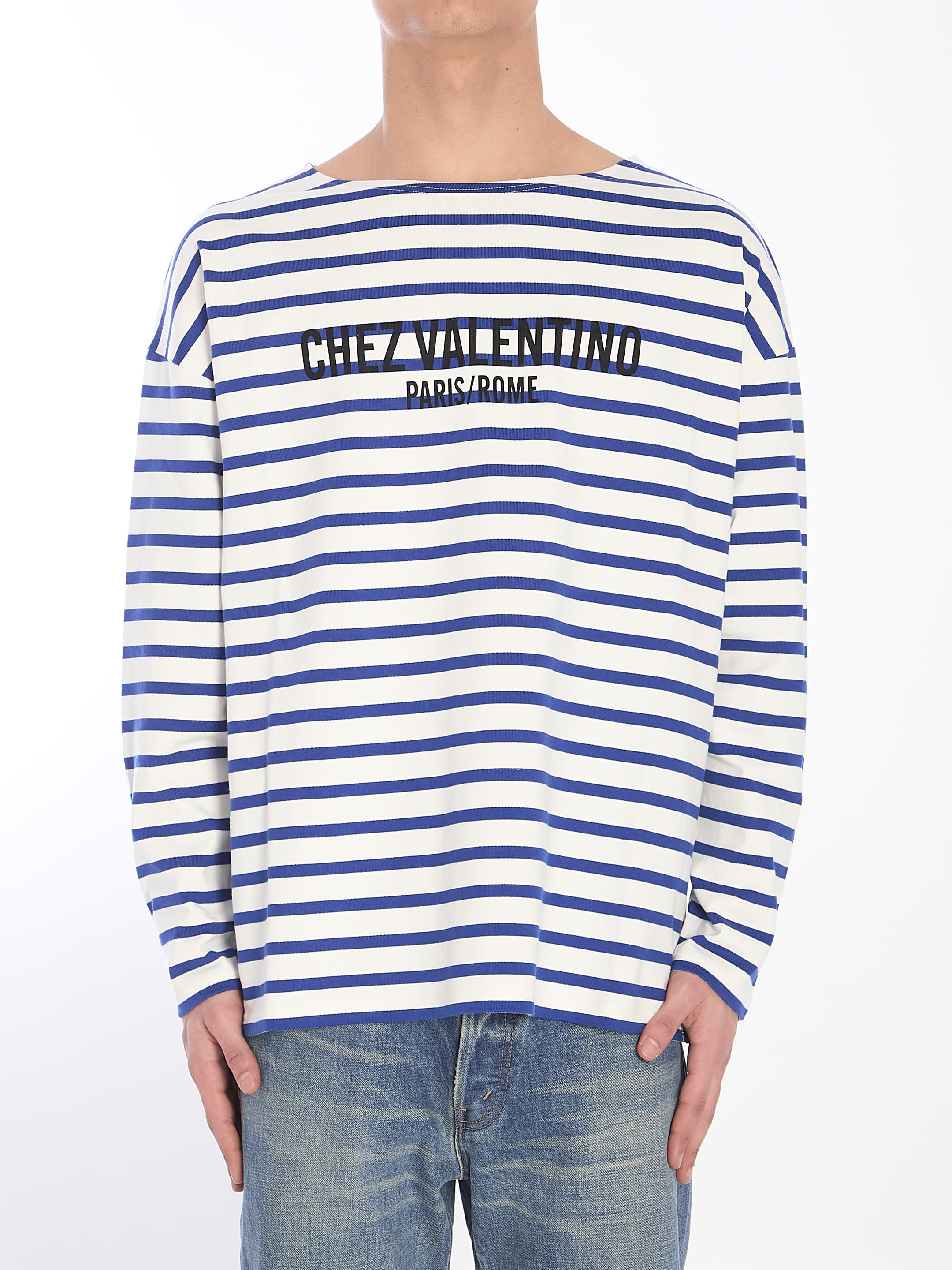 Valentino GARAVANI Striped Chez Valentino T-shirt