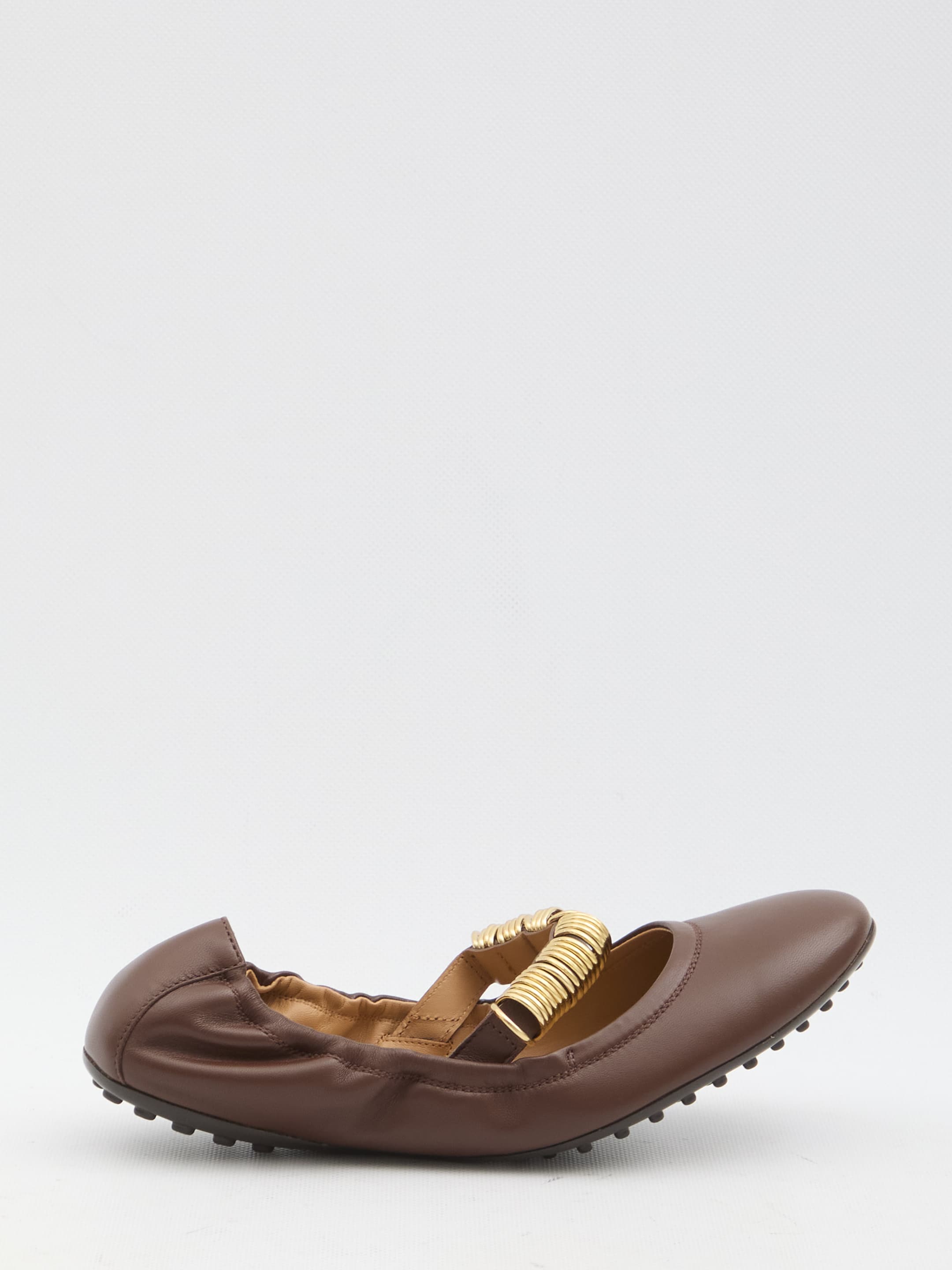 TOD'S Ballet Flats Wit Eyelets
