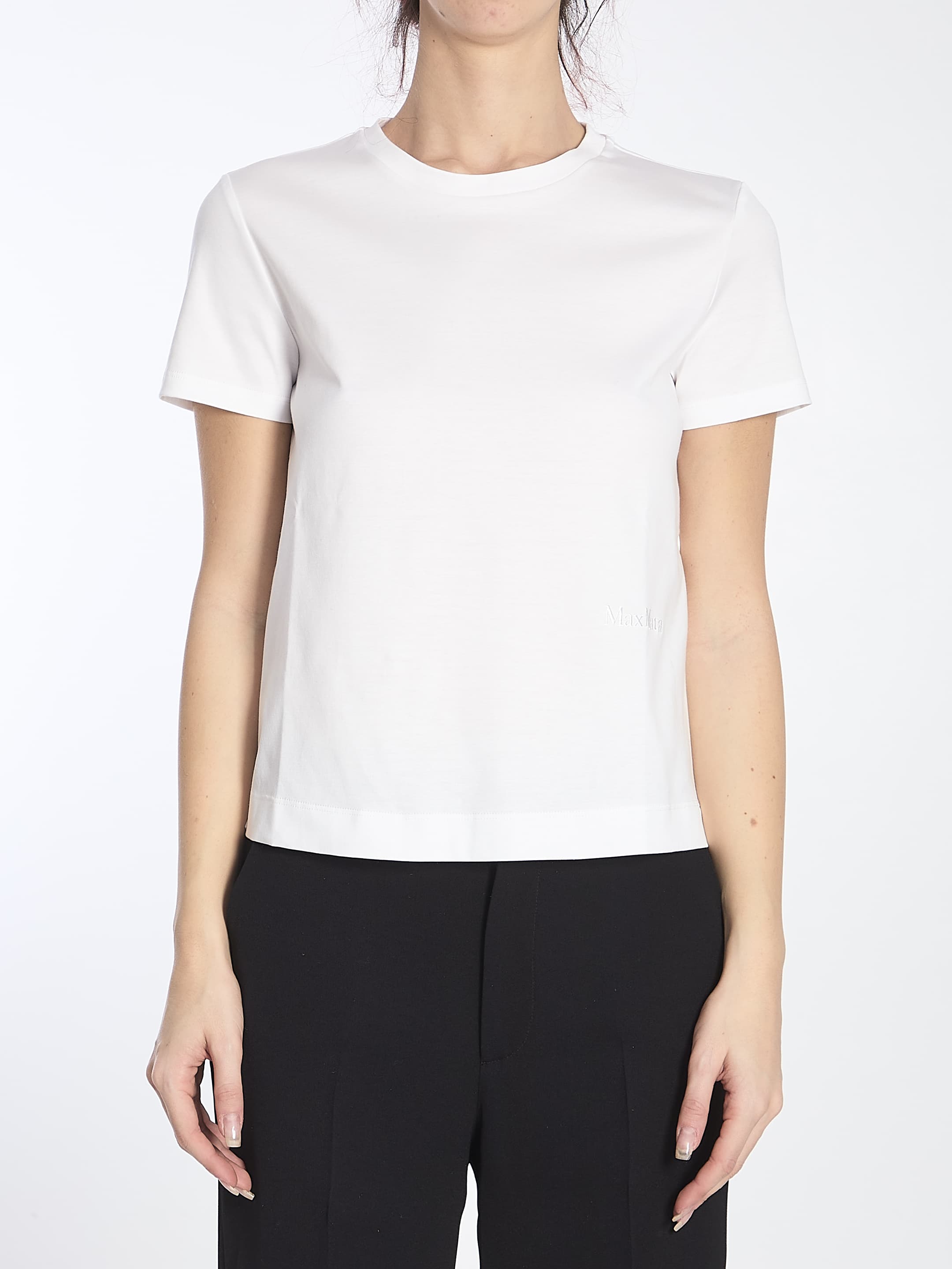 Max Mara Embroidered Logo T-shirt