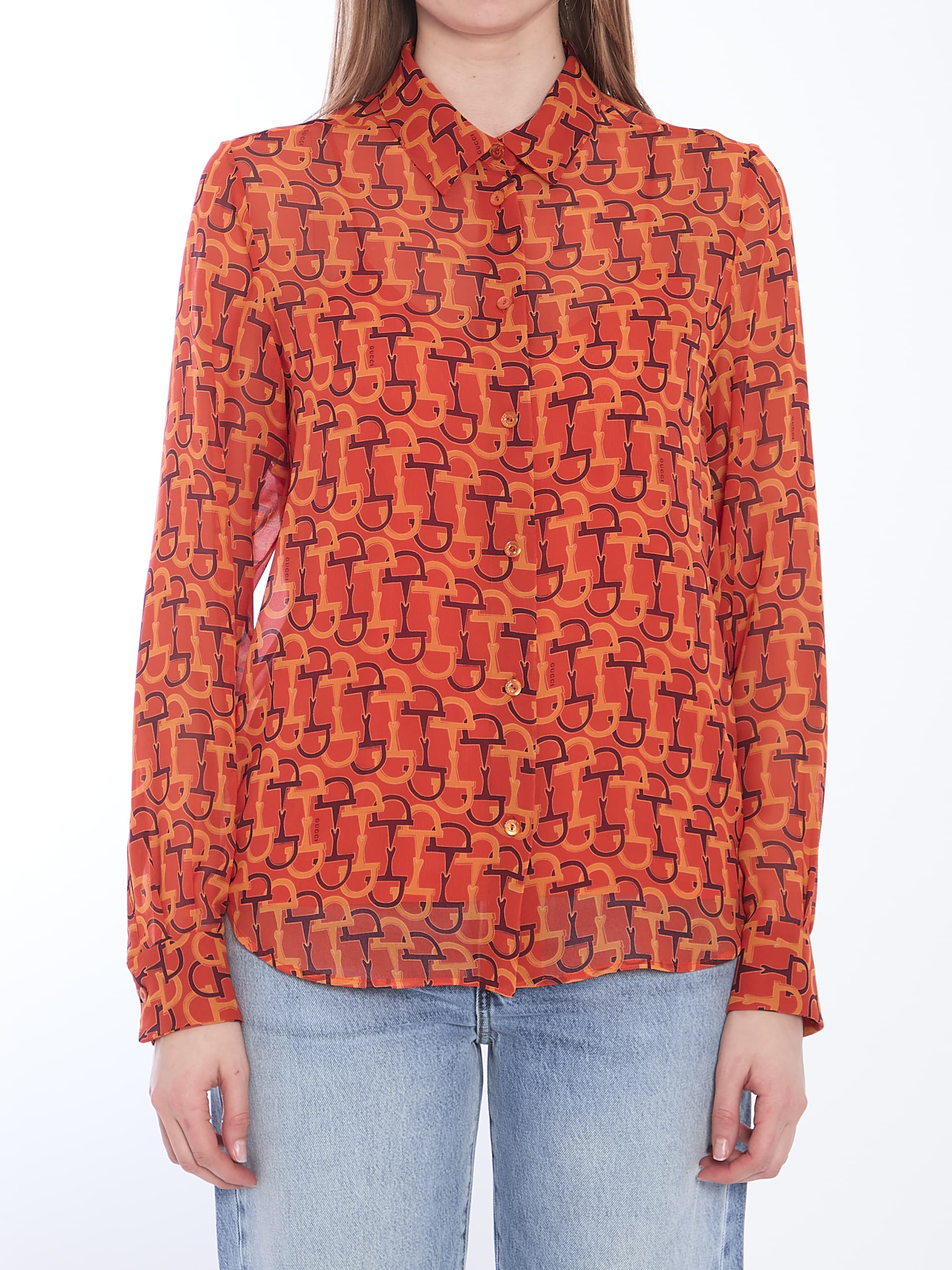 Gucci Printed Silk Blouse