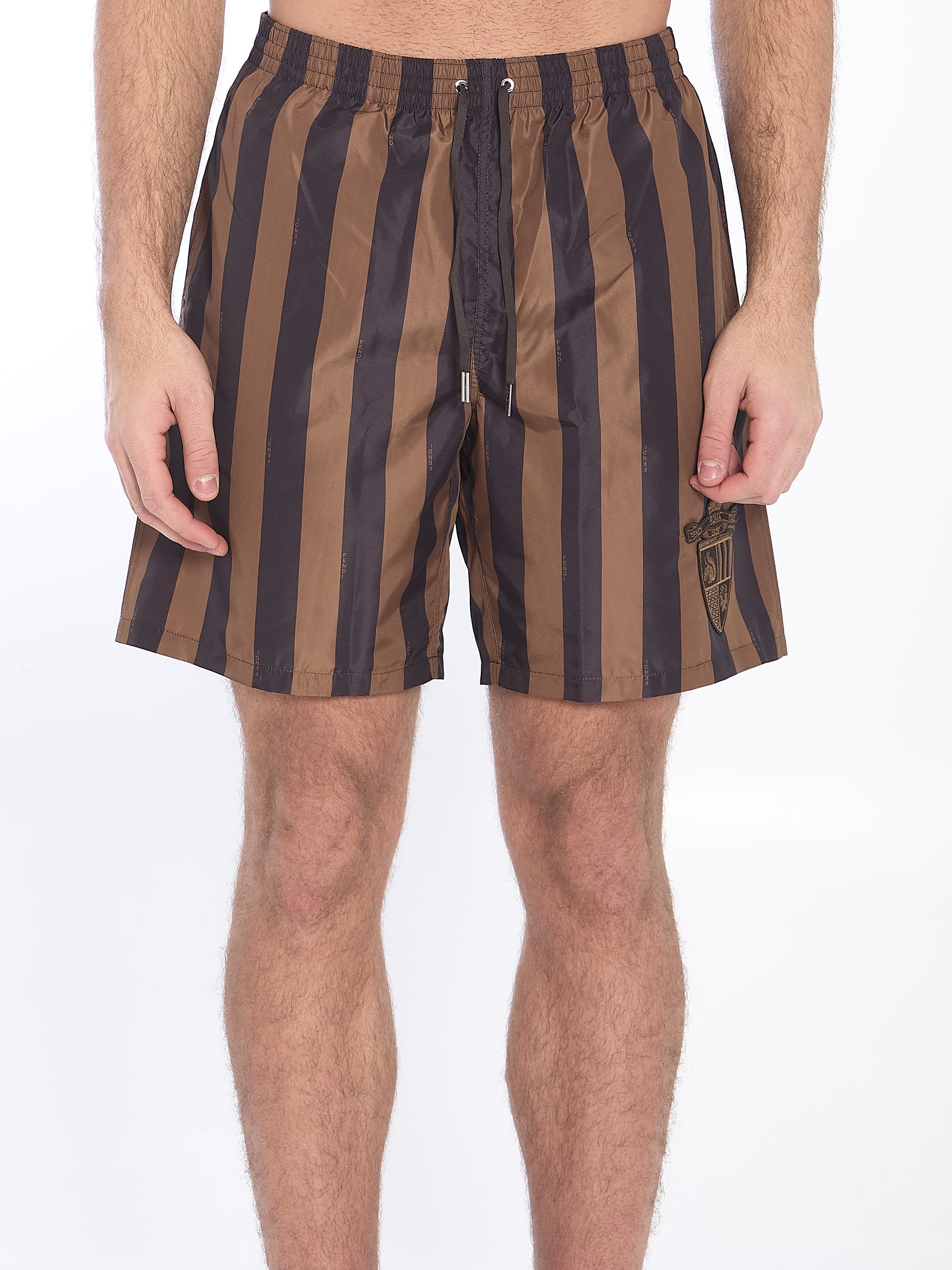 Fendi Fendi Crest Swim Shorts