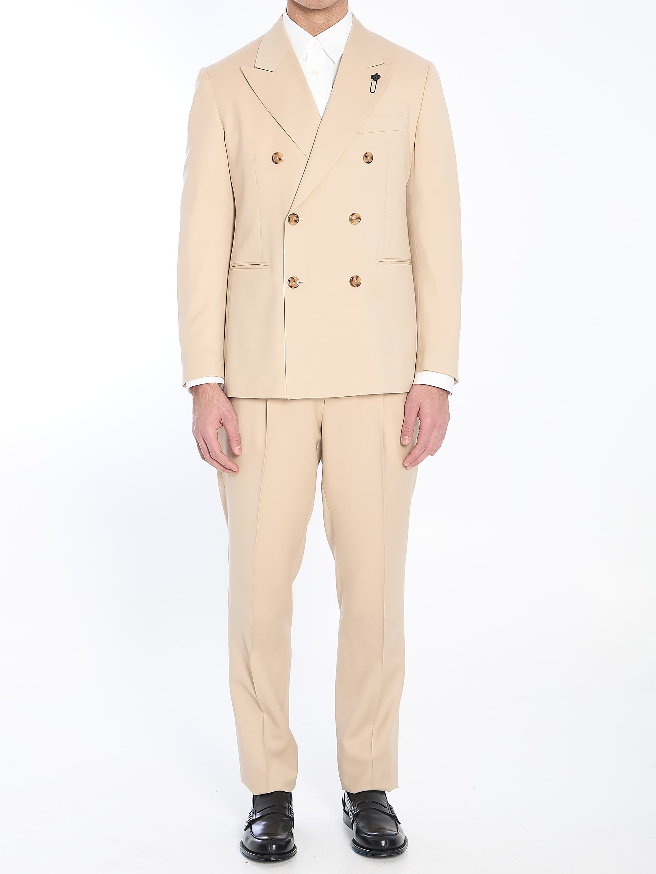 LARDINI Virgin Wool Two-piece Suit