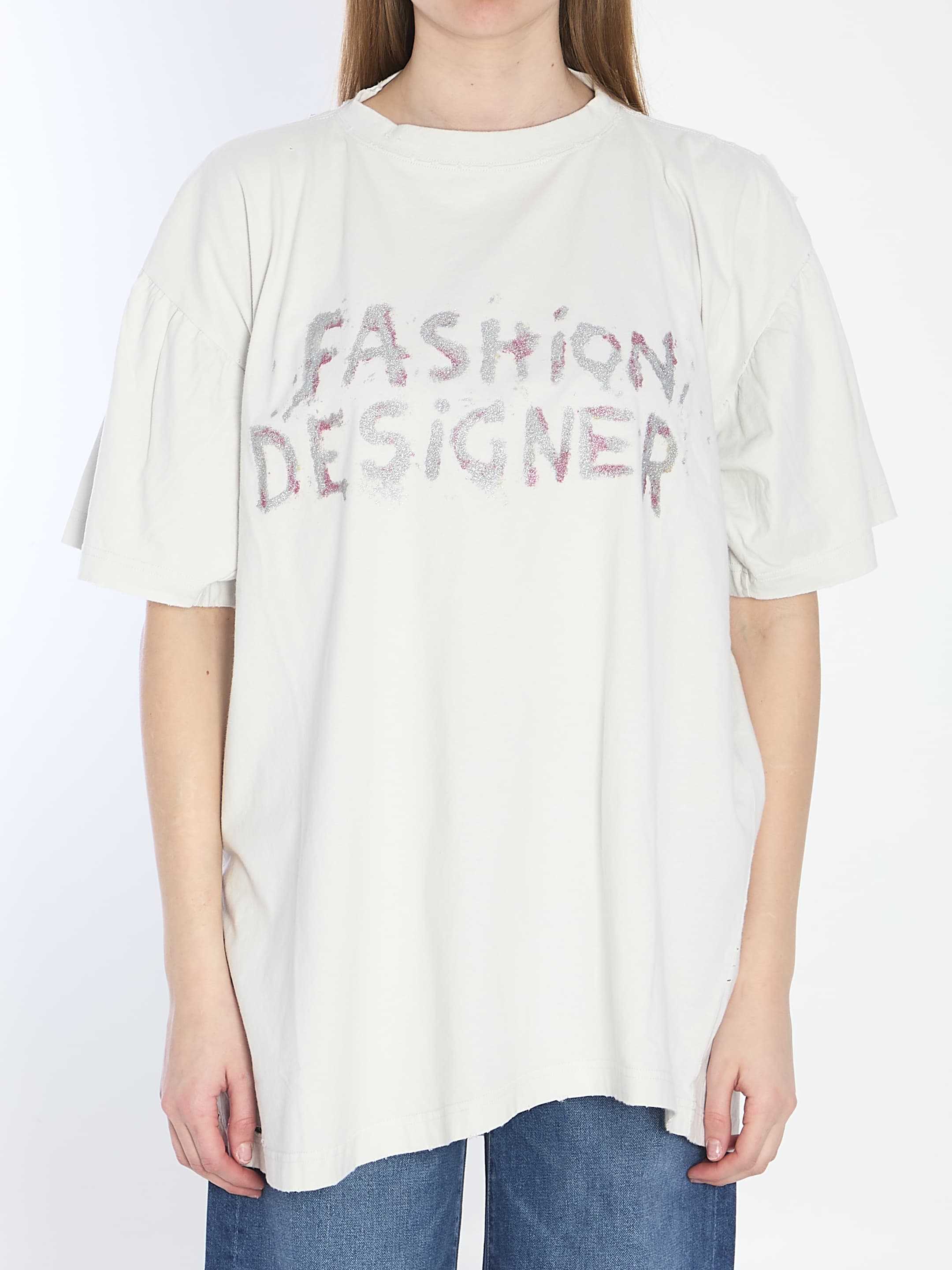 Balenciaga Distressed Cotton Shirt