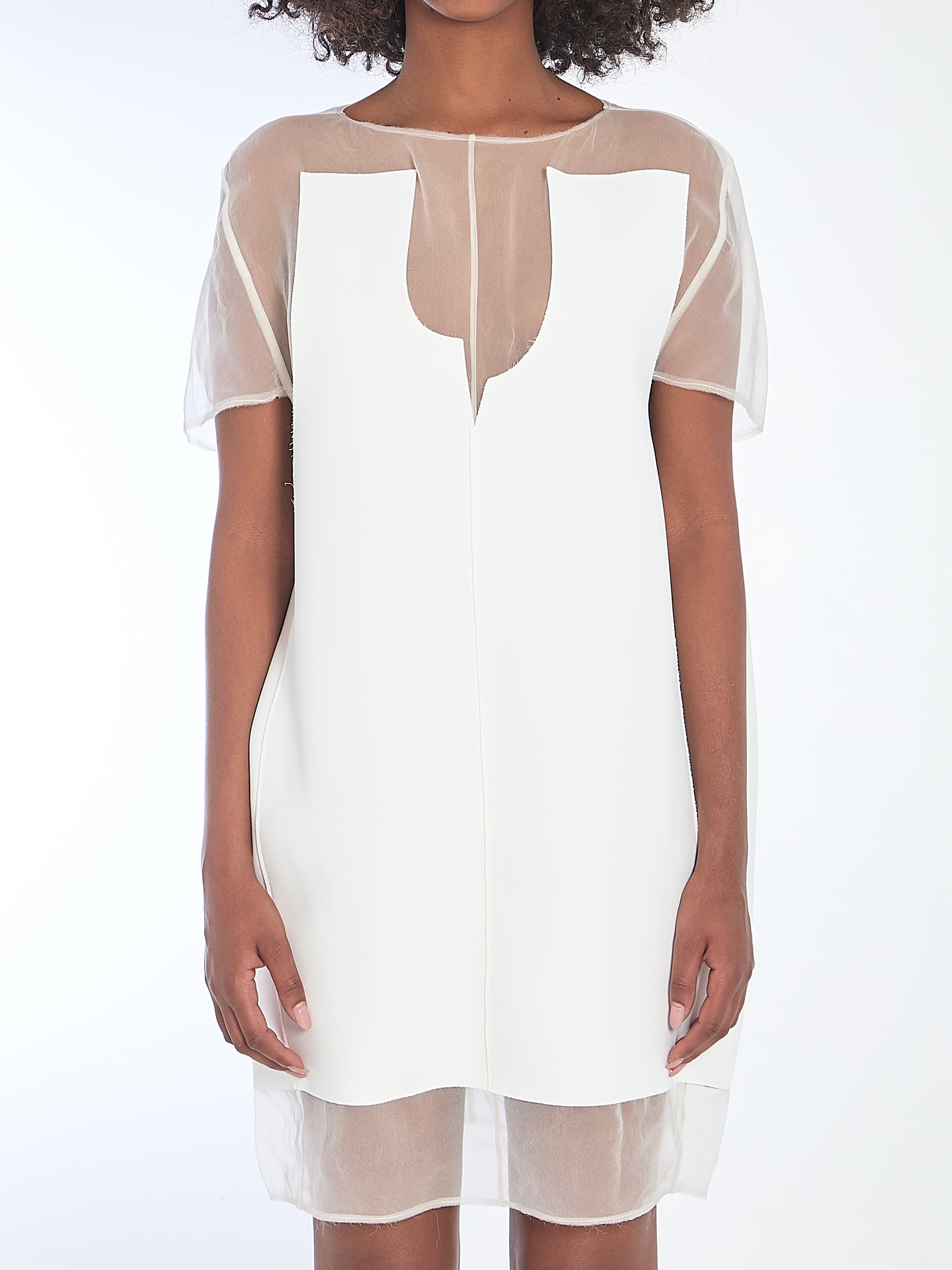 Khaite White Winona Dress