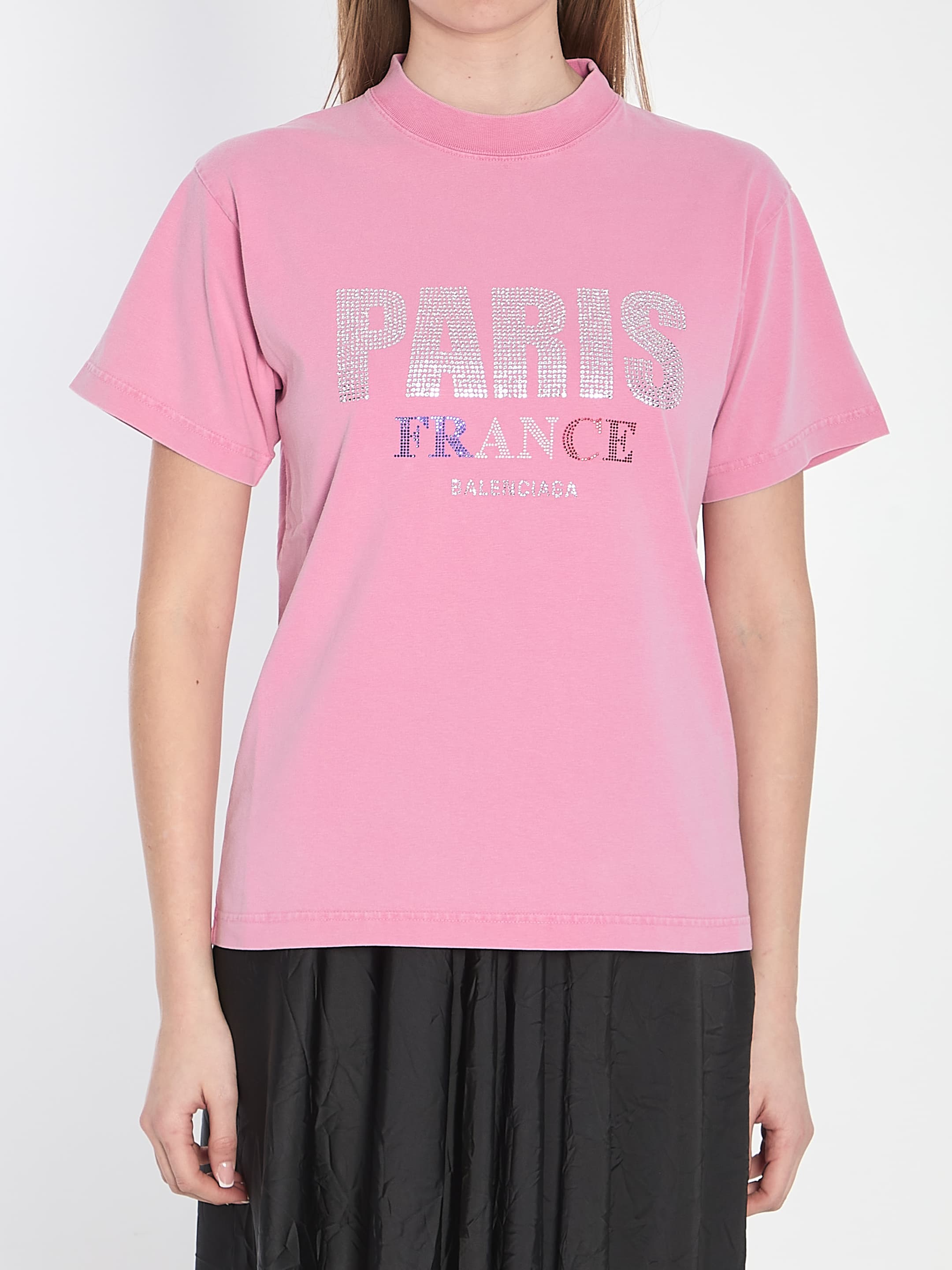 Balenciaga Paris Strass T-shirt