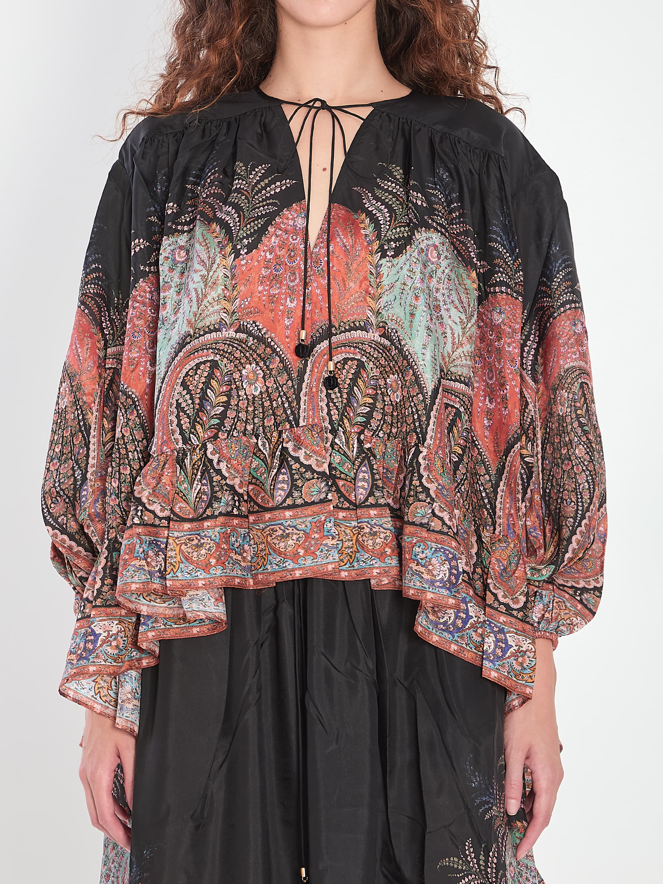 Zimmermann Rhiannon Ruffle Blouse