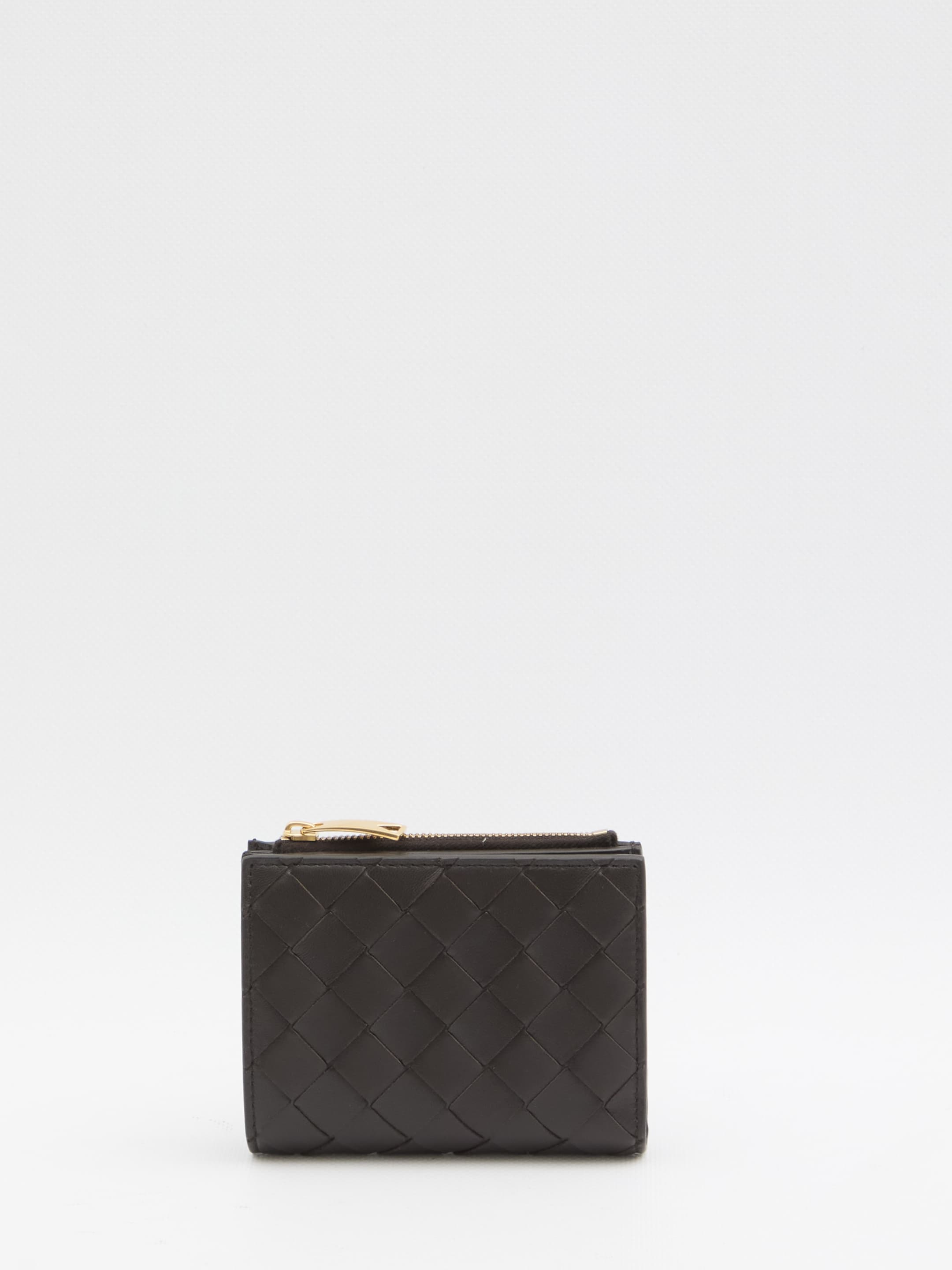 Bottega Veneta Intrecciato Bi-fold Small Brown