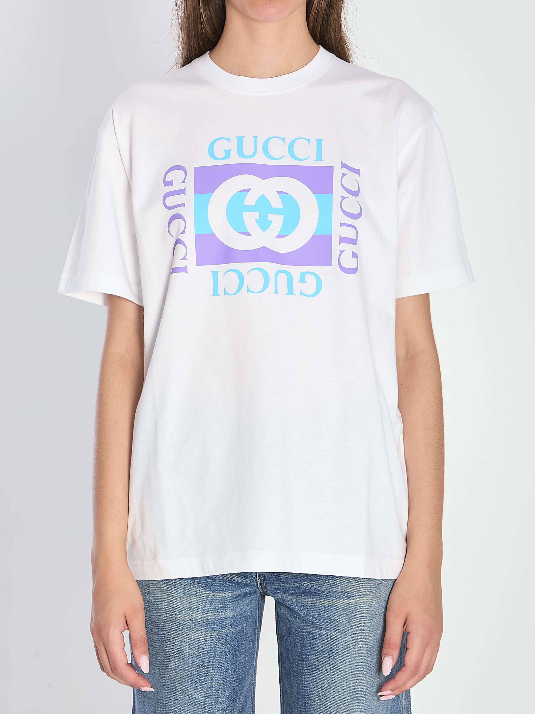 Gucci Cotton Jersey T-shirt with Embroidery