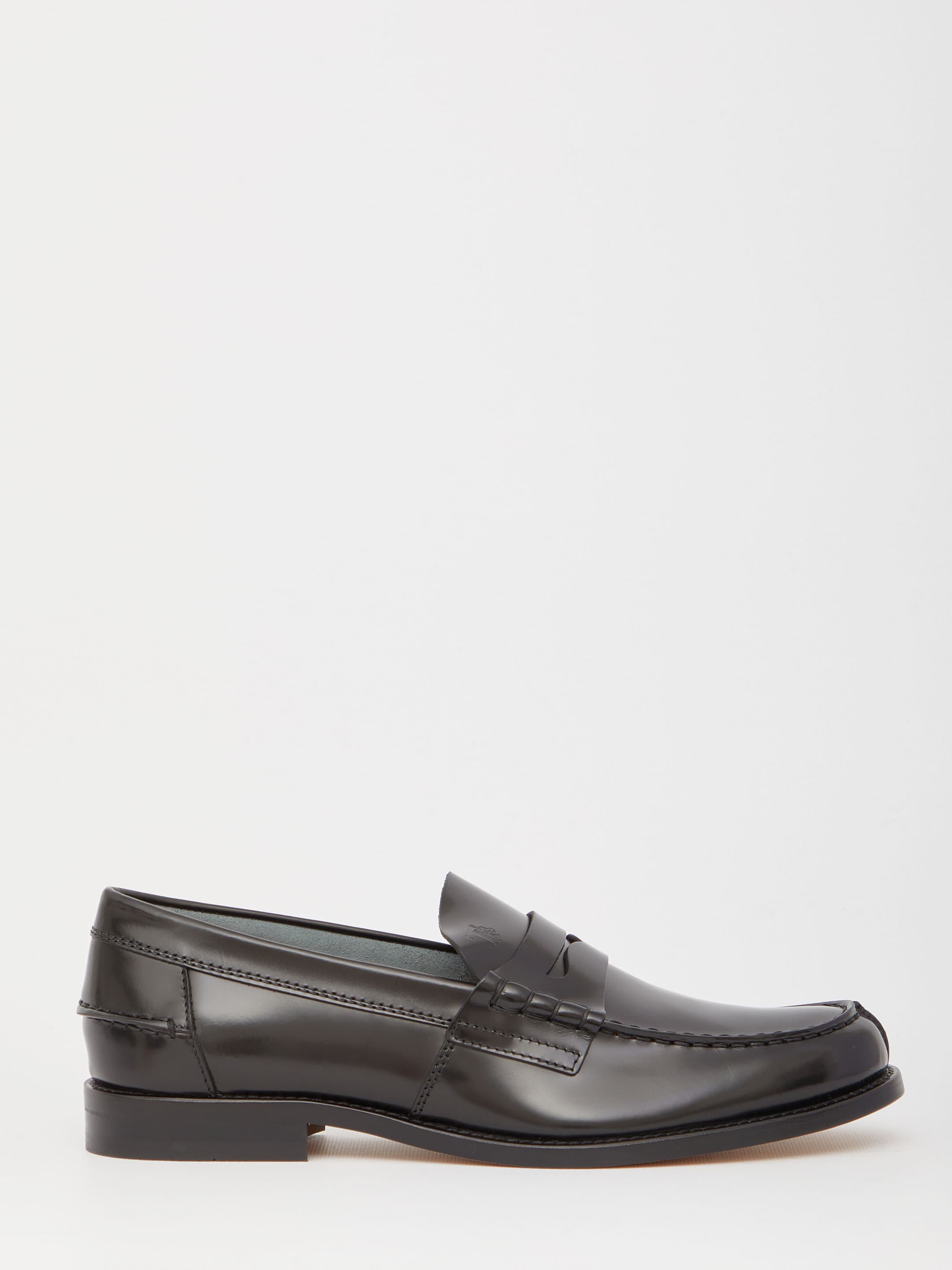 TOD'S Black Leather Loafers