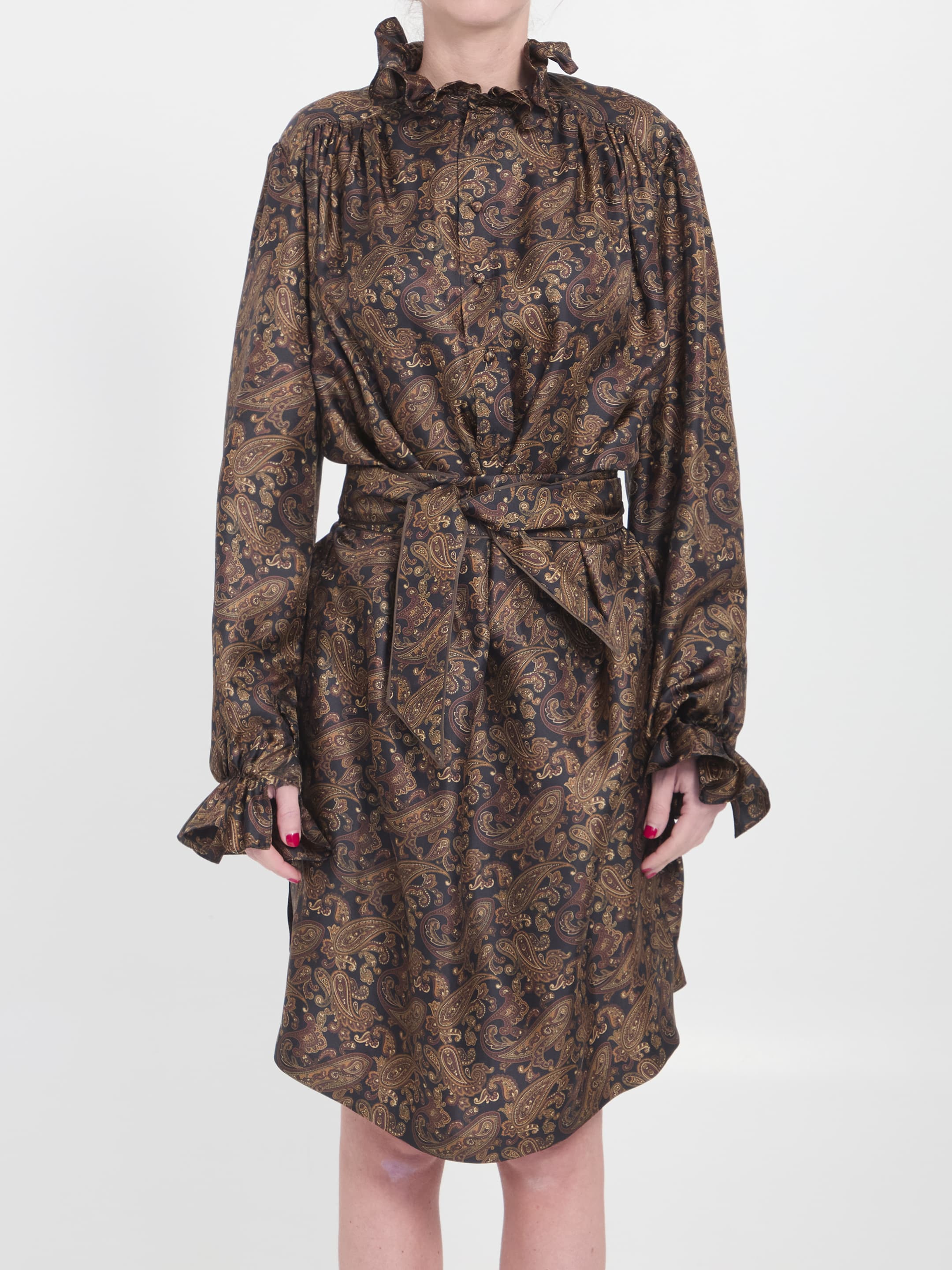 Saint Laurent Paisly Dress