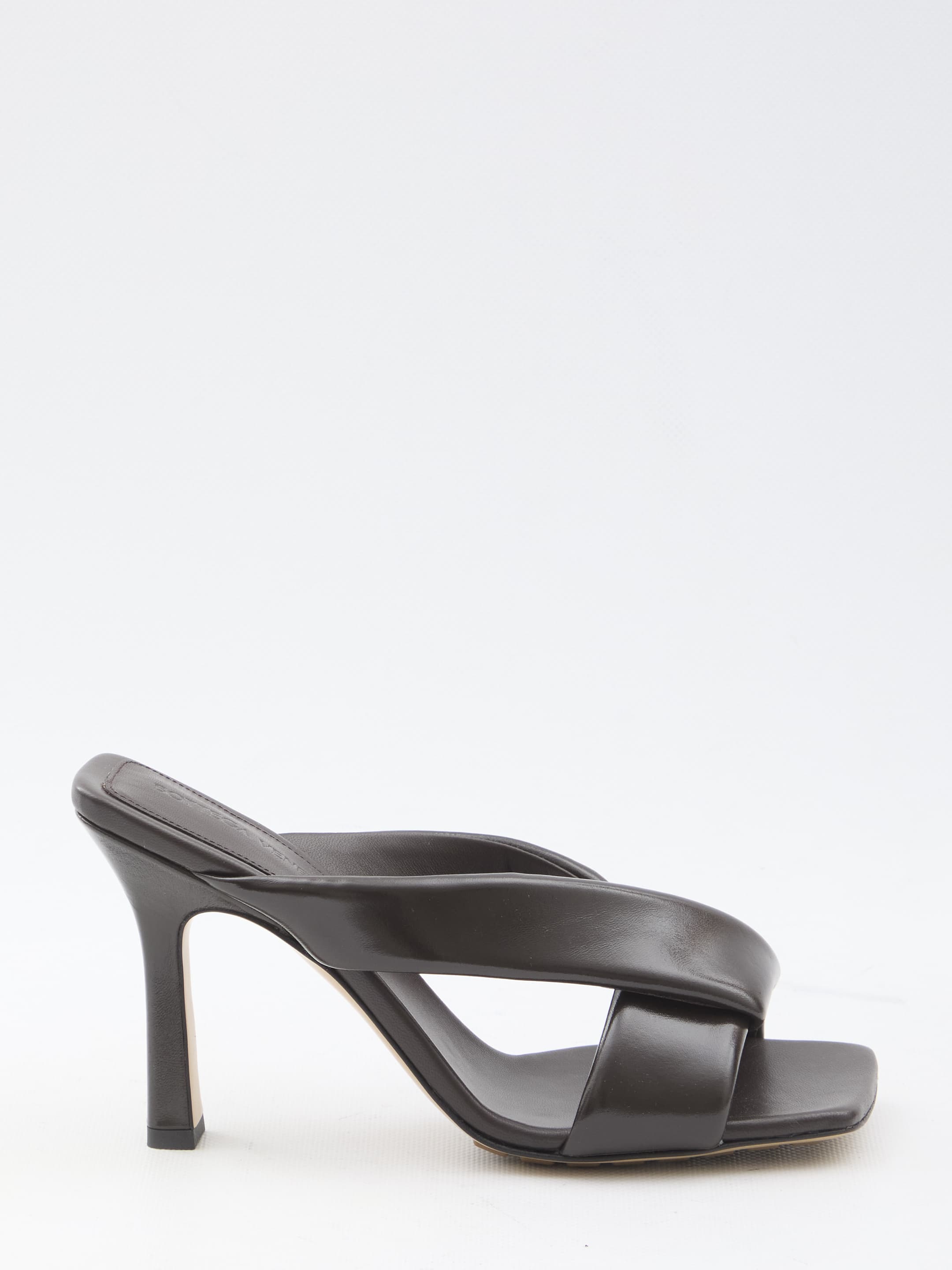 Bottega Veneta Brown Riva Mule Sandals