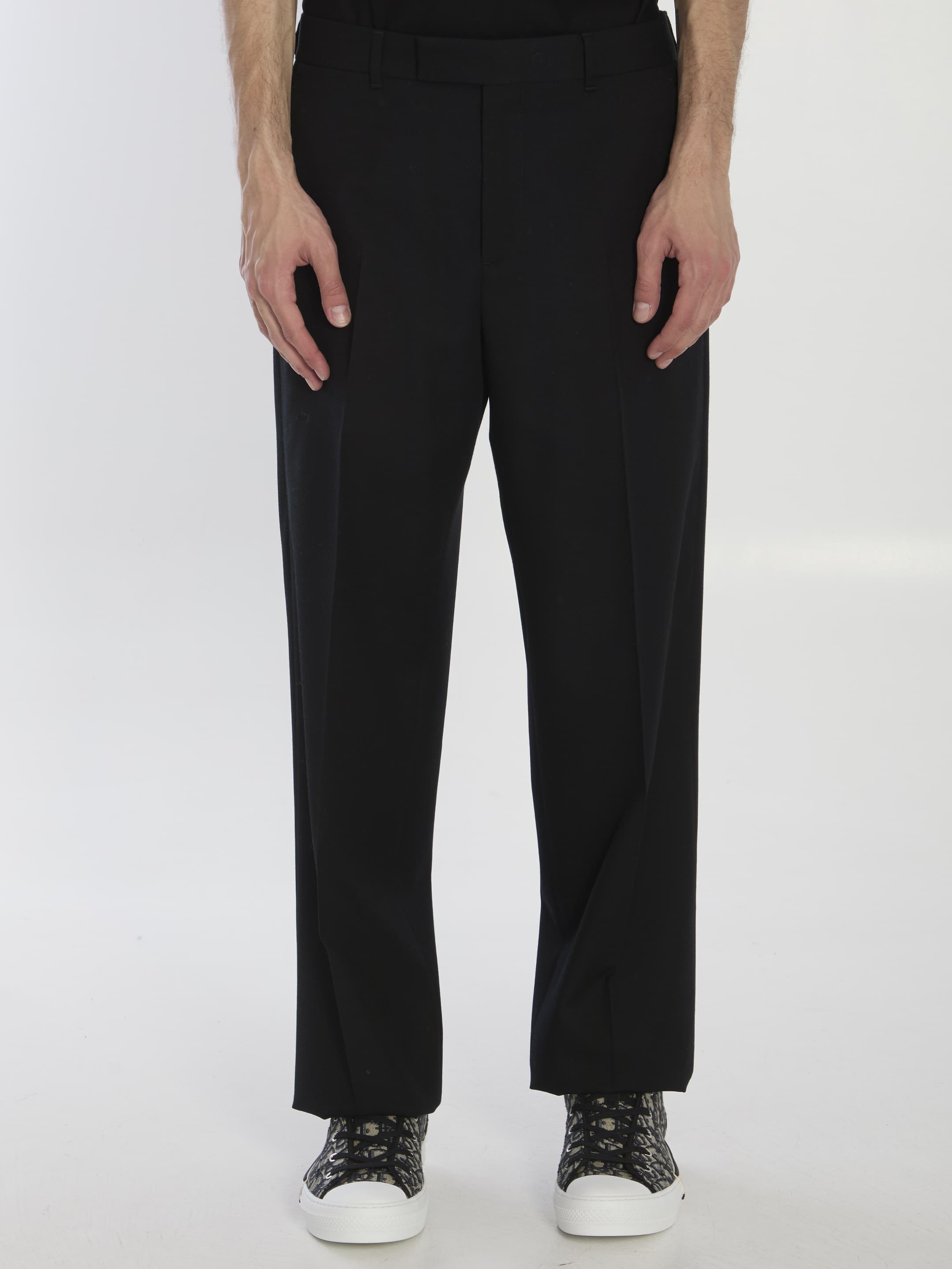 Dior HOMME Wide Wool Trousers