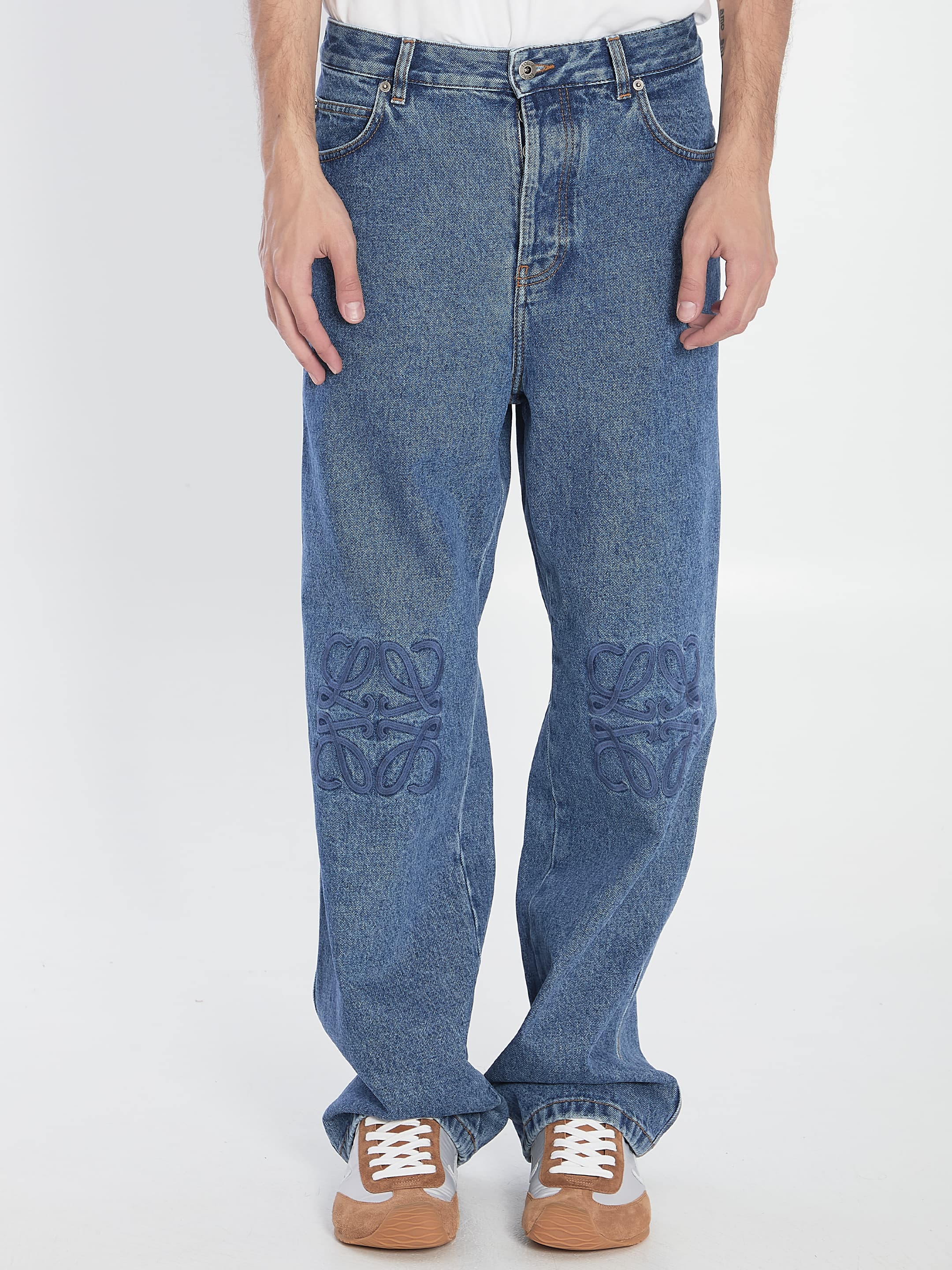 Loewe Baggy Anagram Denim Jeans