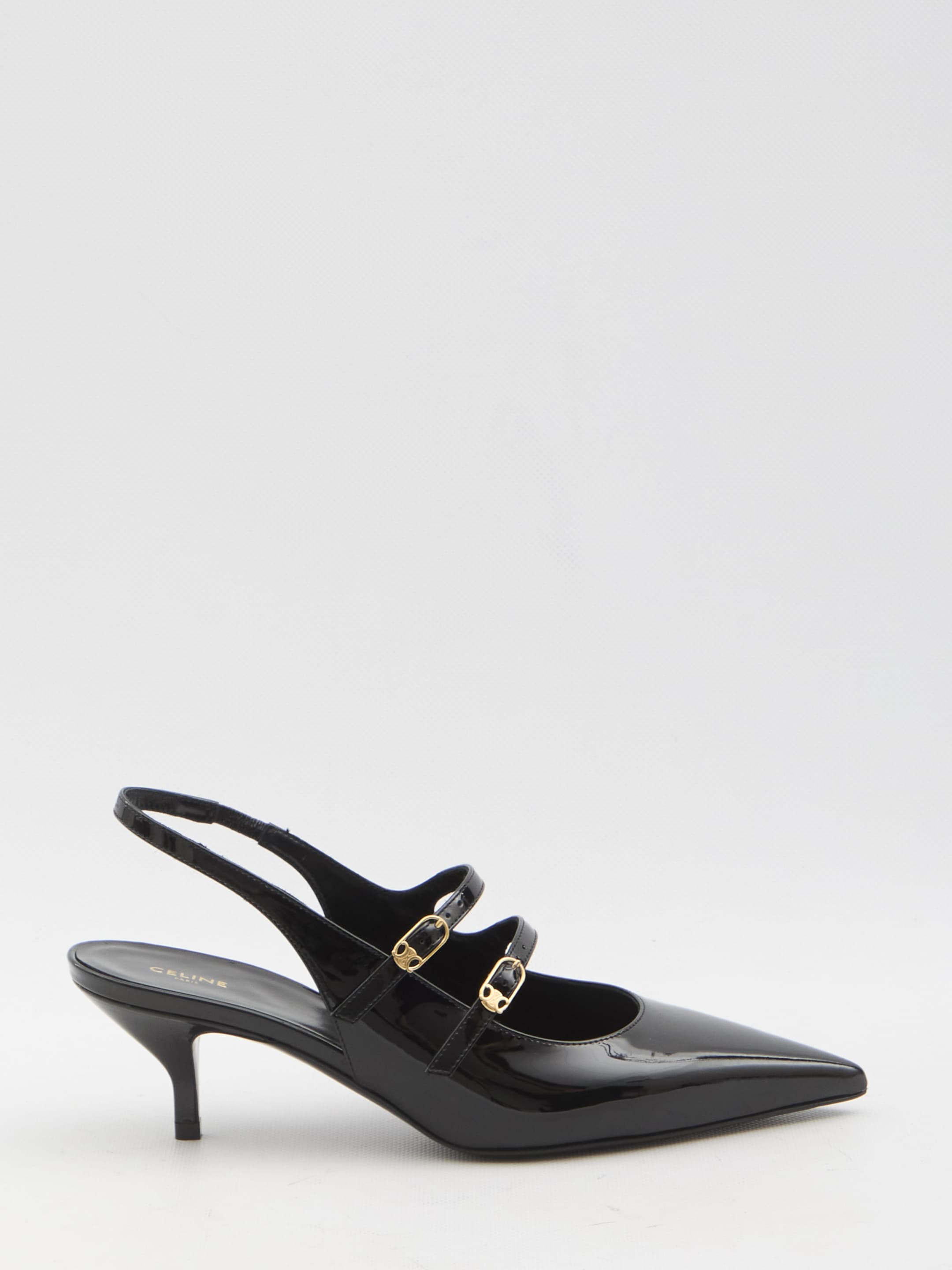 Celine Mary Jane Slingback Pumps