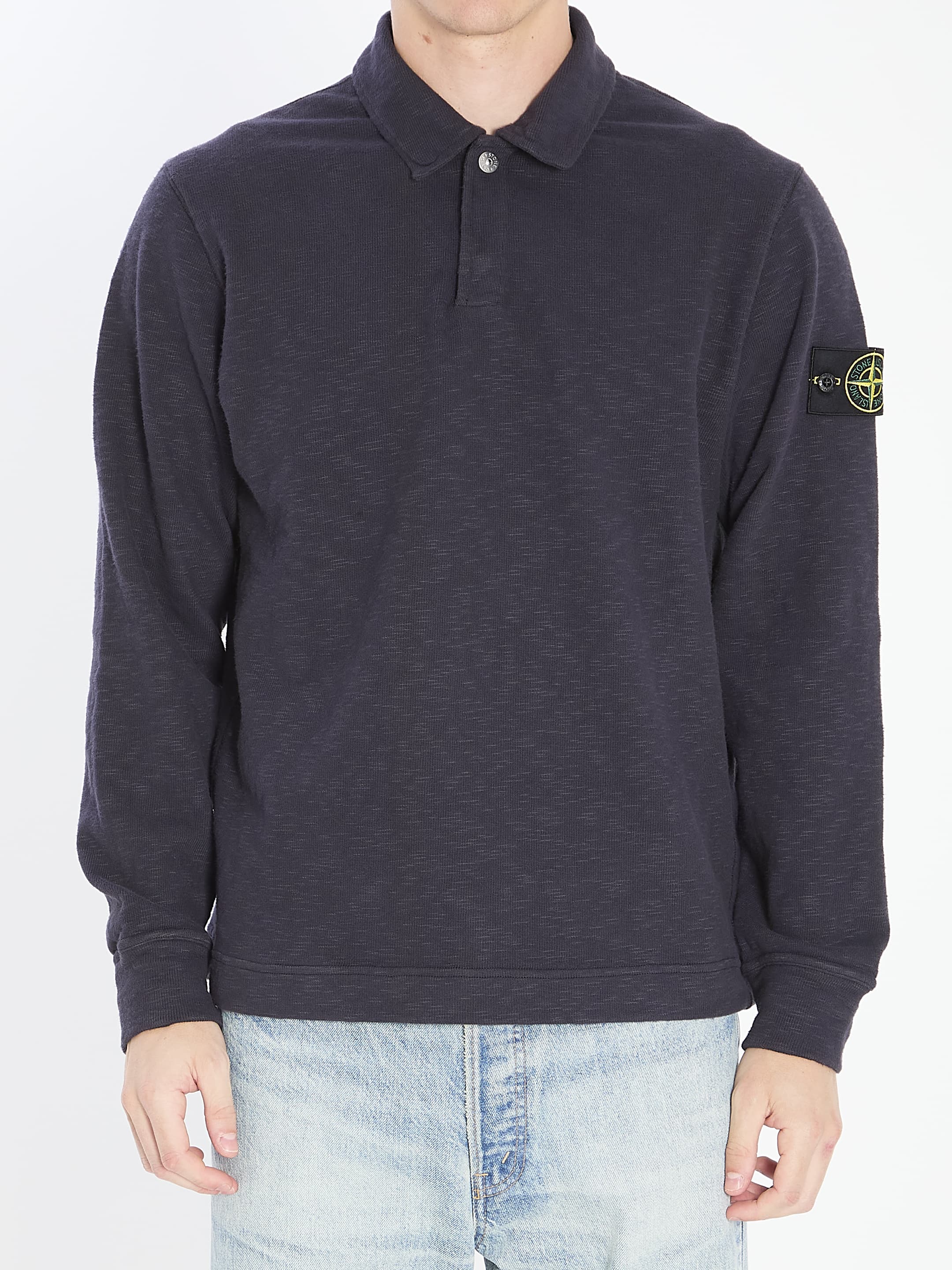 Stone Island Long-sleeve Polo Shirt