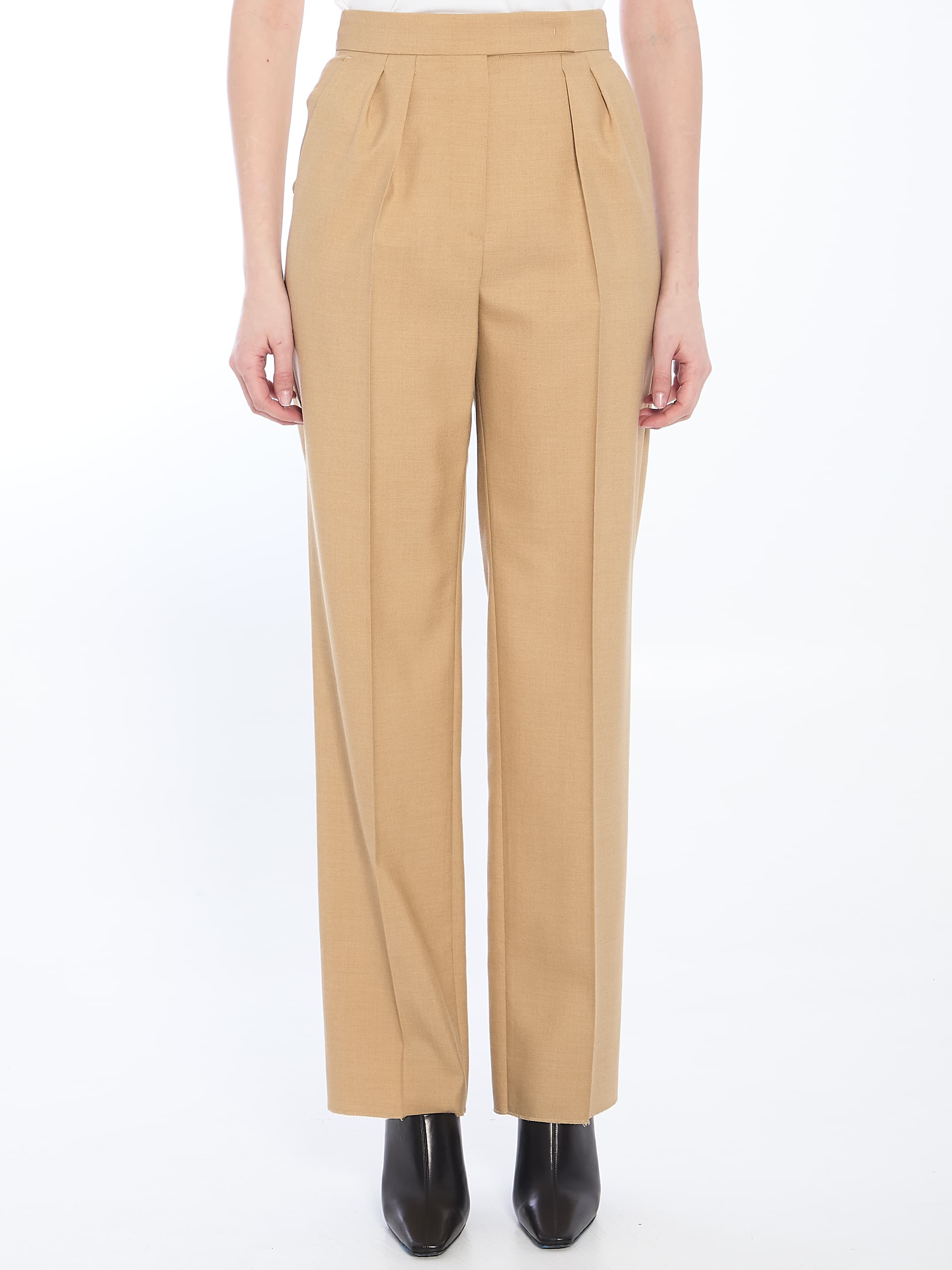 Max Mara Mohair, Wool and Silk Trousers
