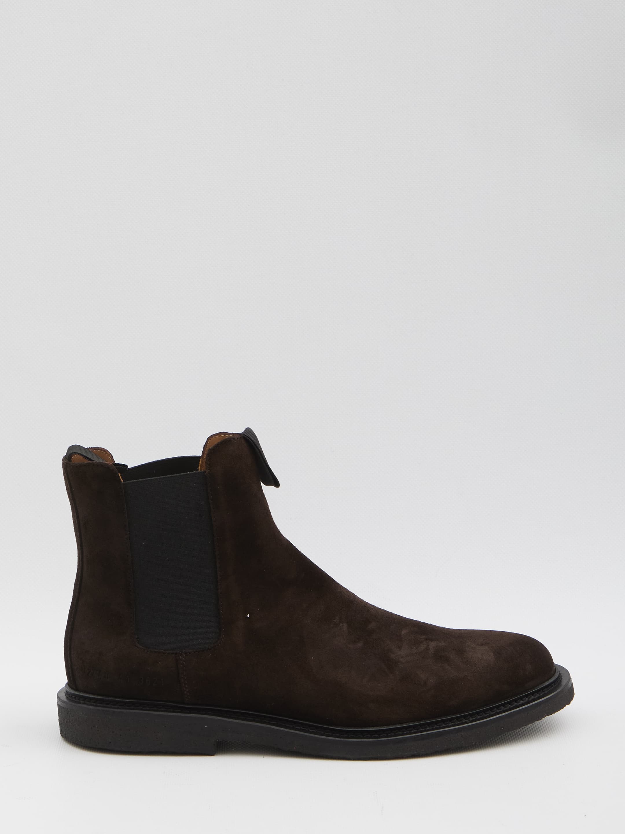 Common Projects WAXED SUEDE CHELSEA BOOTIES
