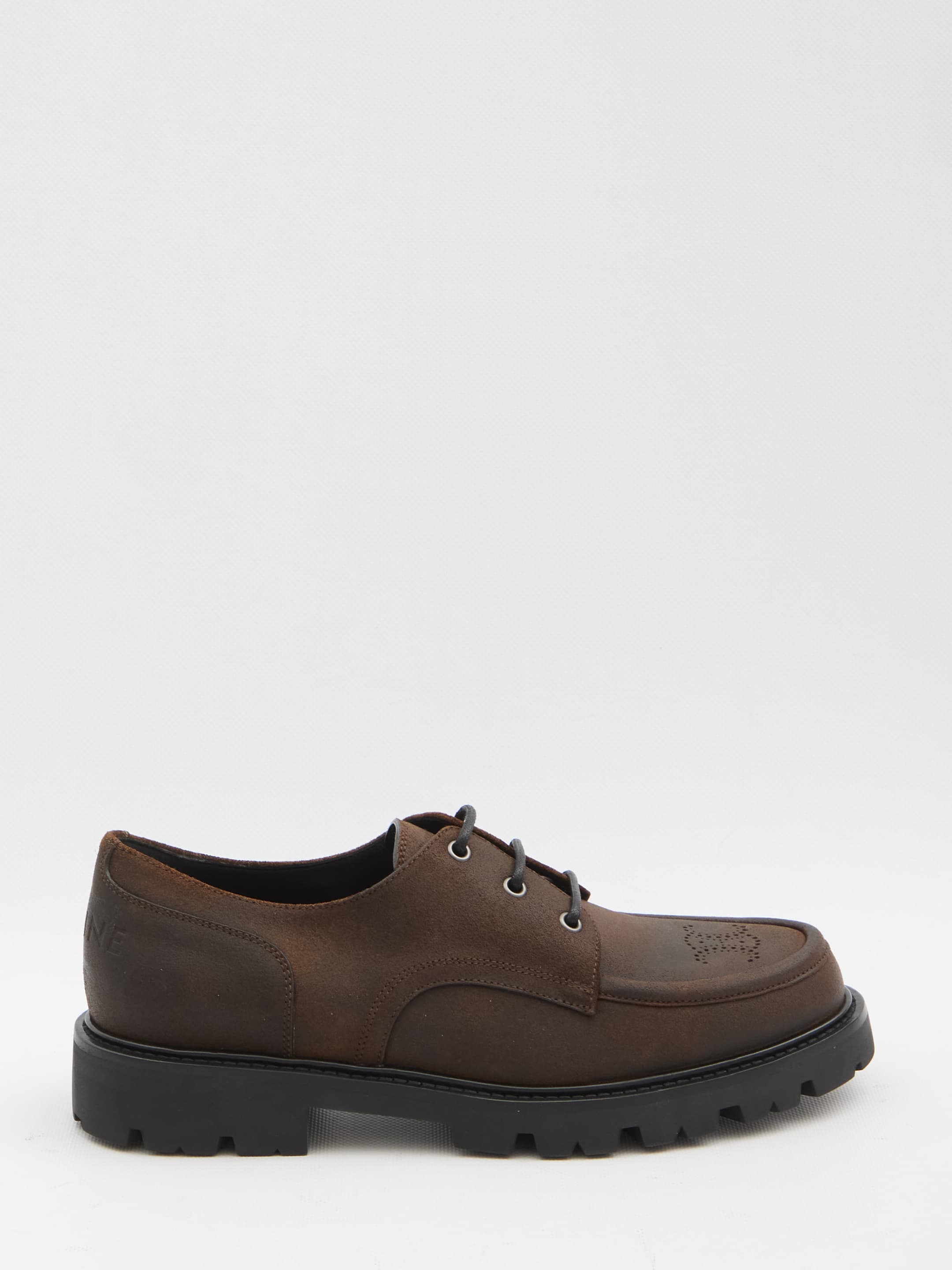 Celine Margaret Derby Shoe in Suede