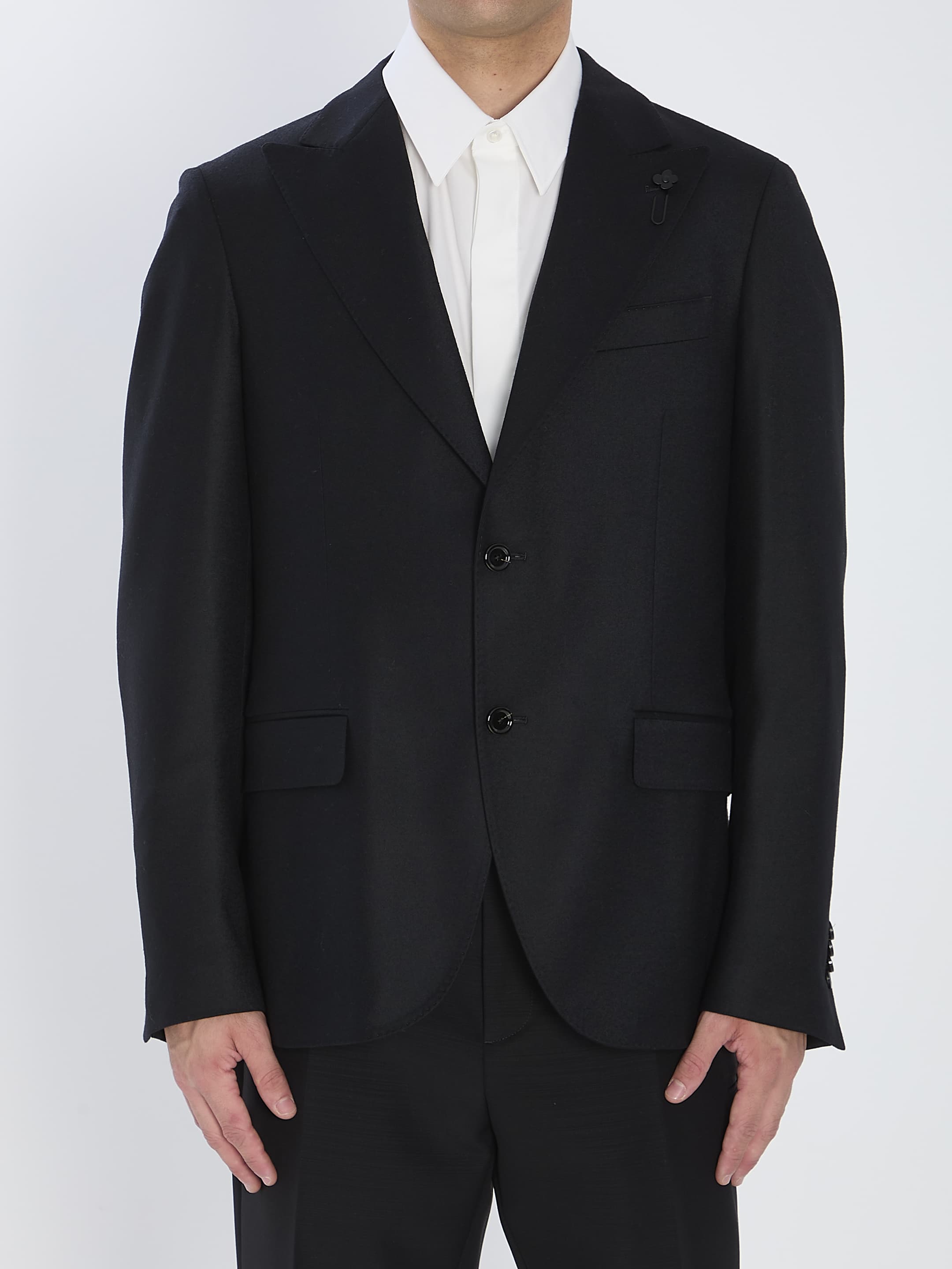 LARDINI Jacket in Pure Virgin Wool and Cashmere