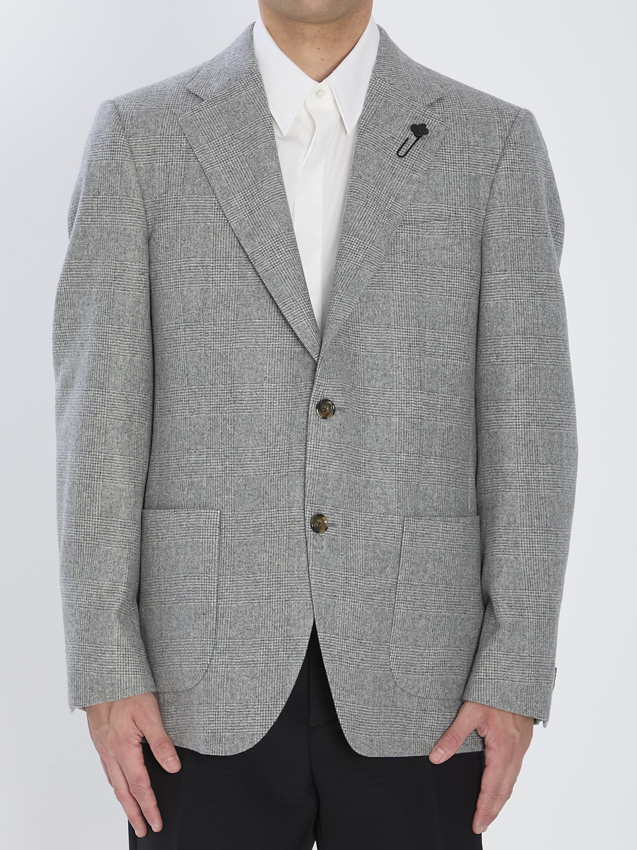 LARDINI Jacket in Virgin Wool and Cashmere