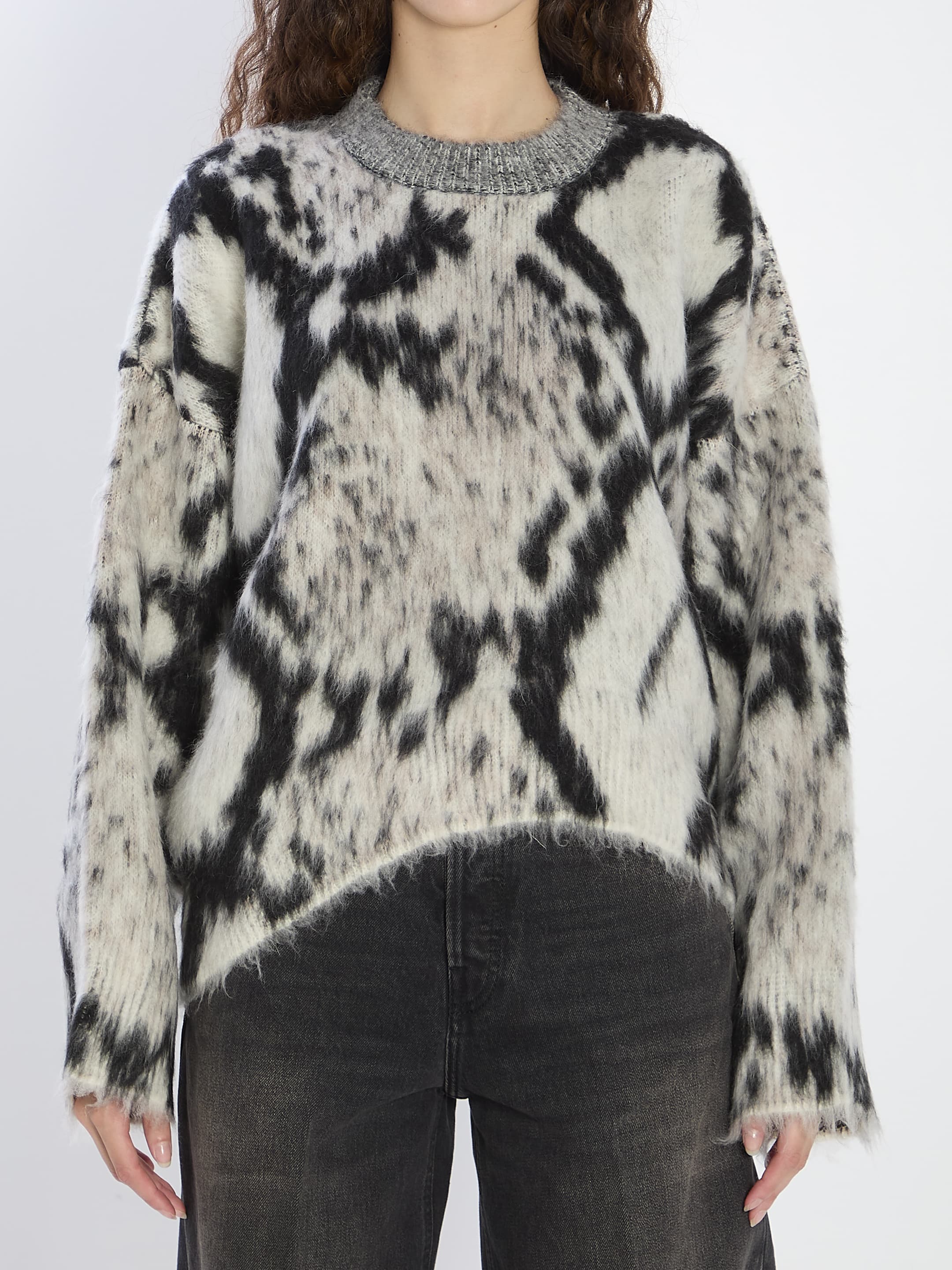 The Attico Python-print Sweater