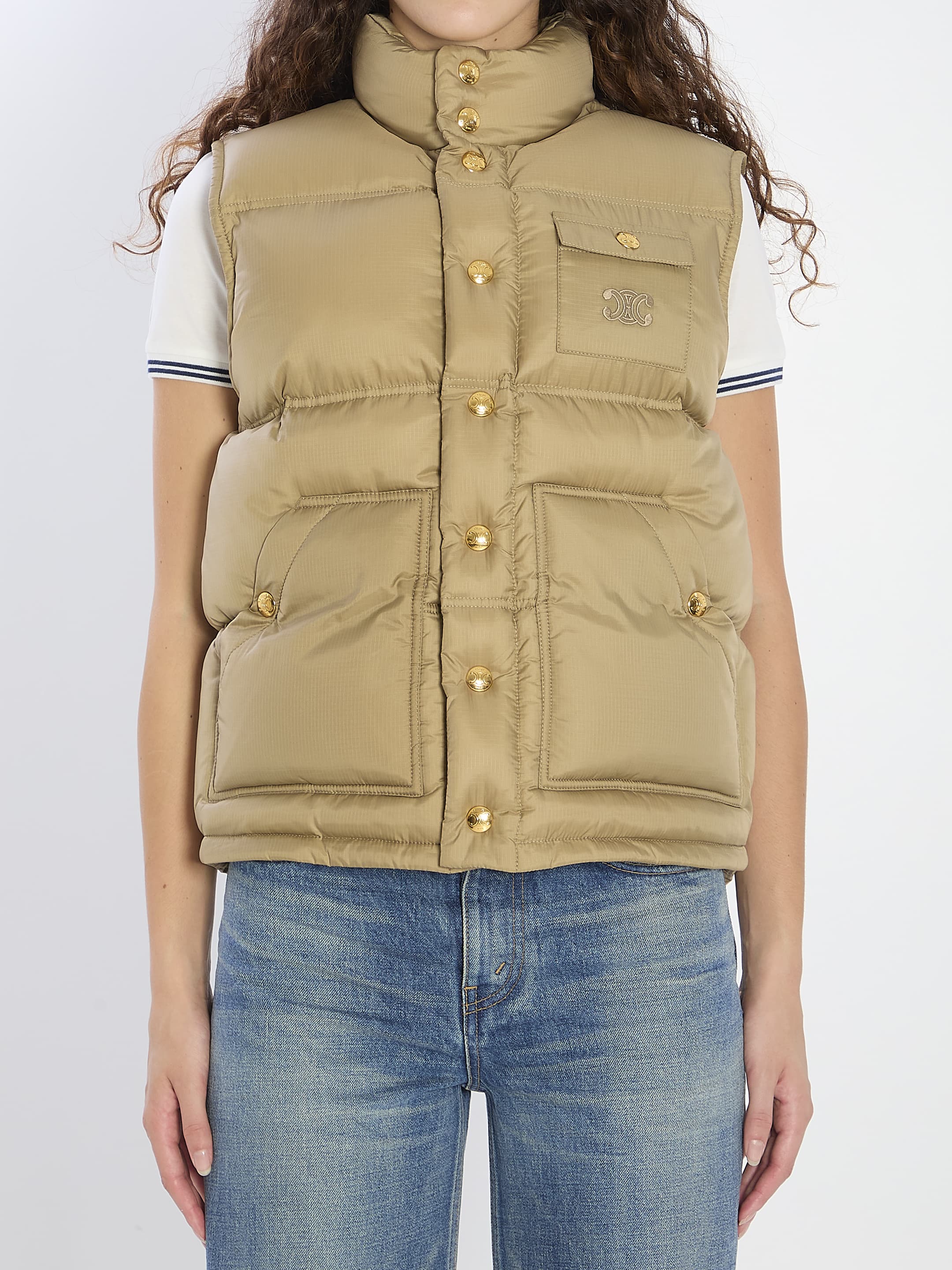 Celine Triomphe Padded Vest