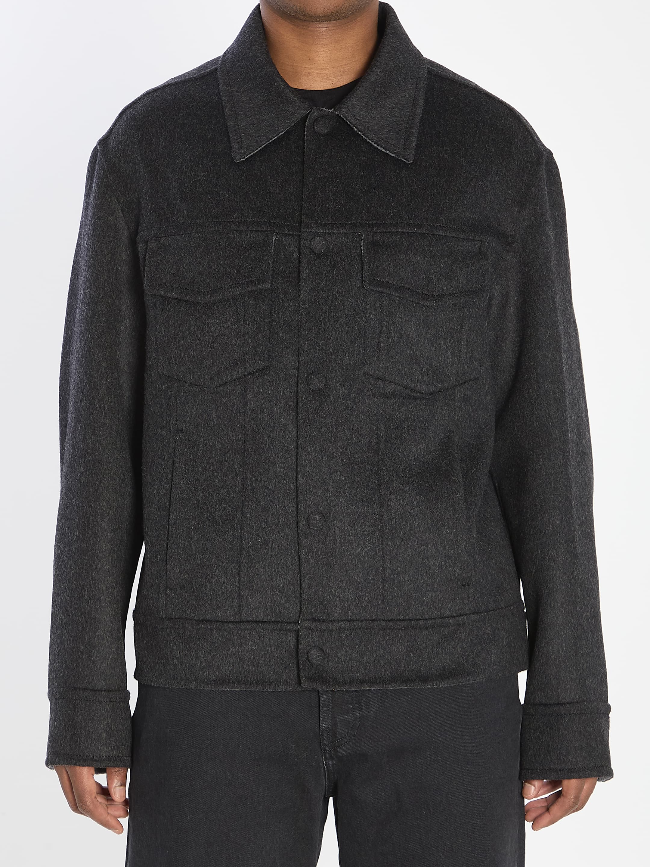 AMI Paris Trucker Jacket in Wool
