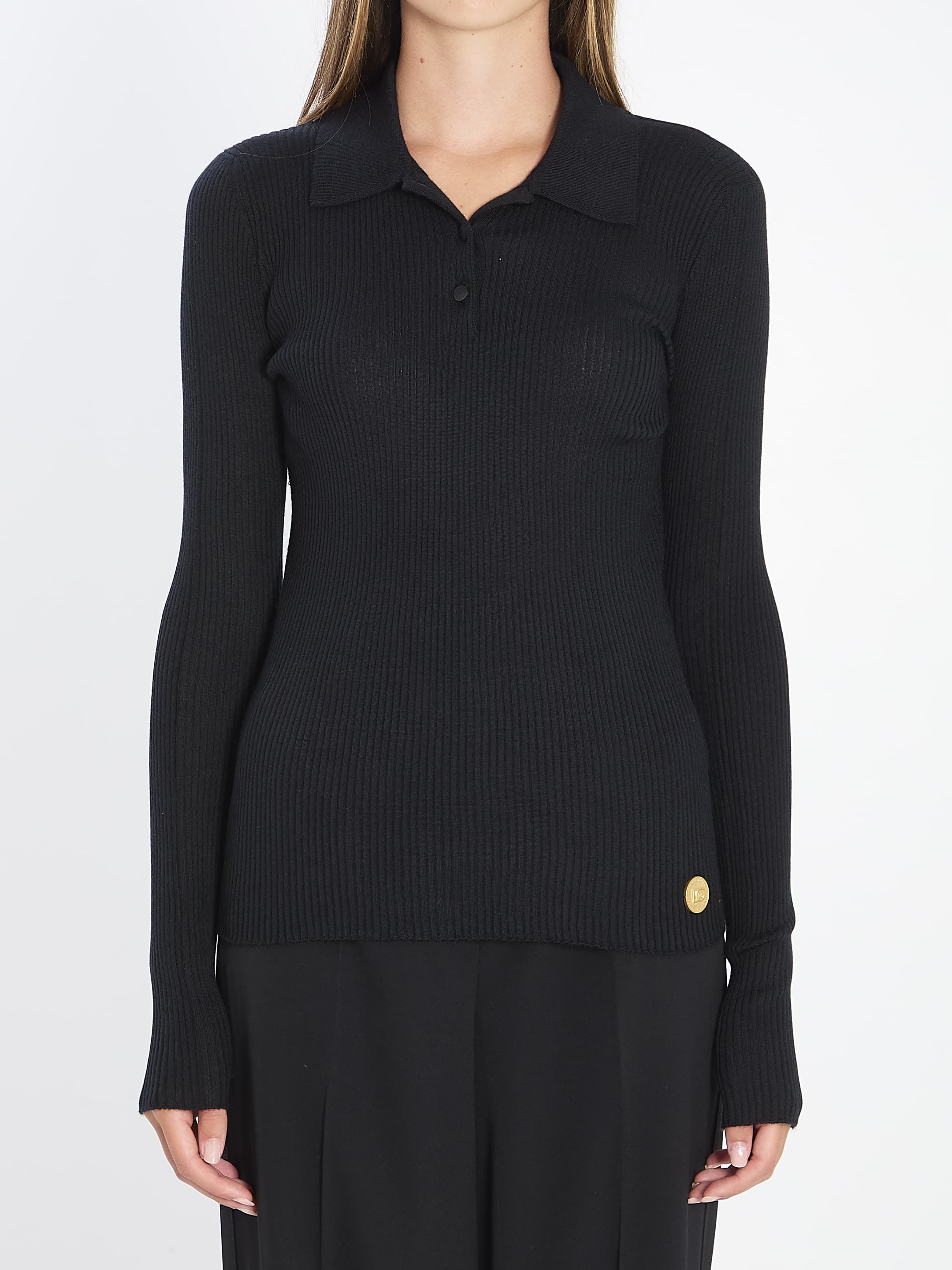 Dolce&Gabbana Long-sleeve Polo Shirt