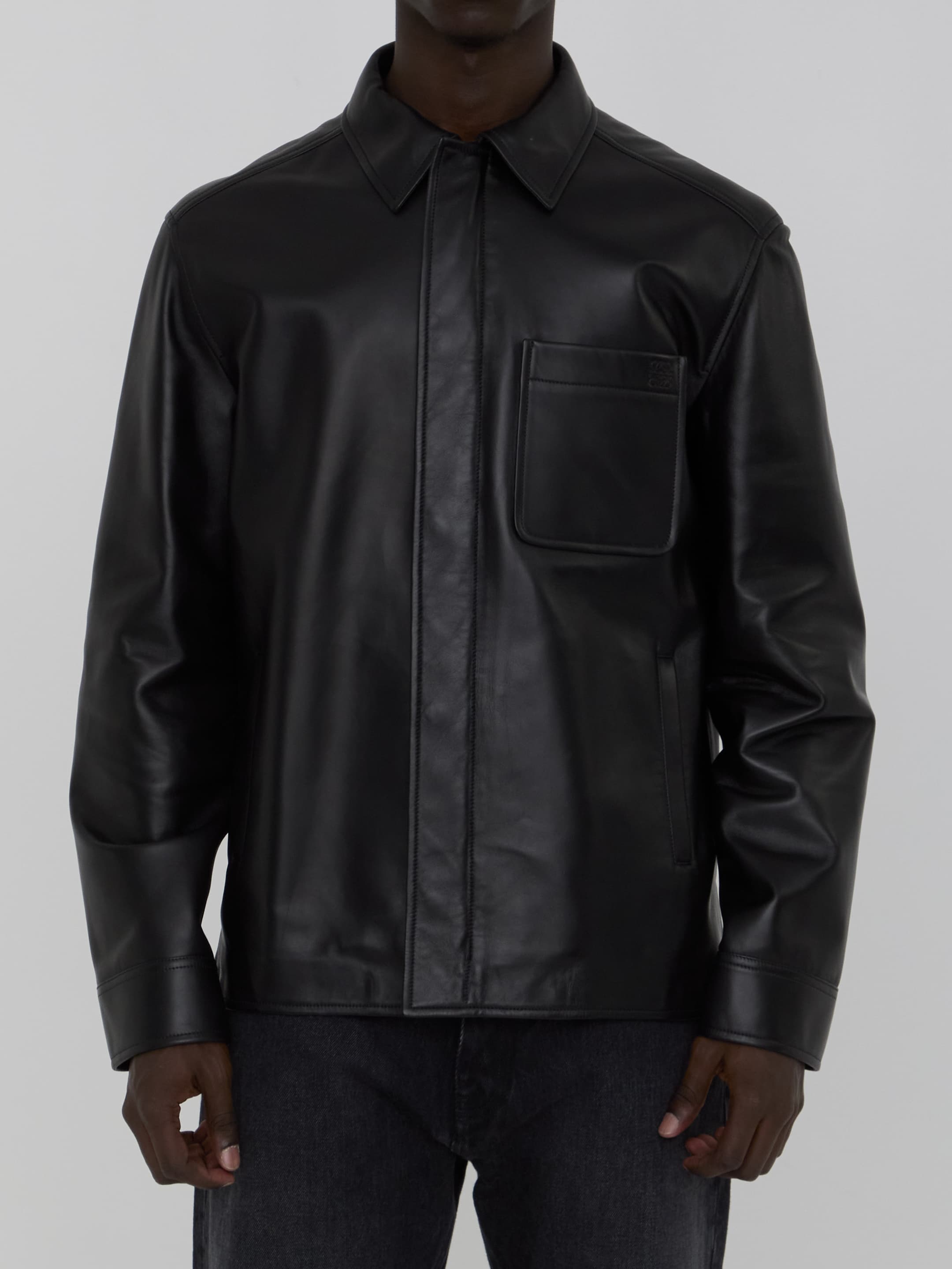 Loewe Overshirt in Lambskin Nappa