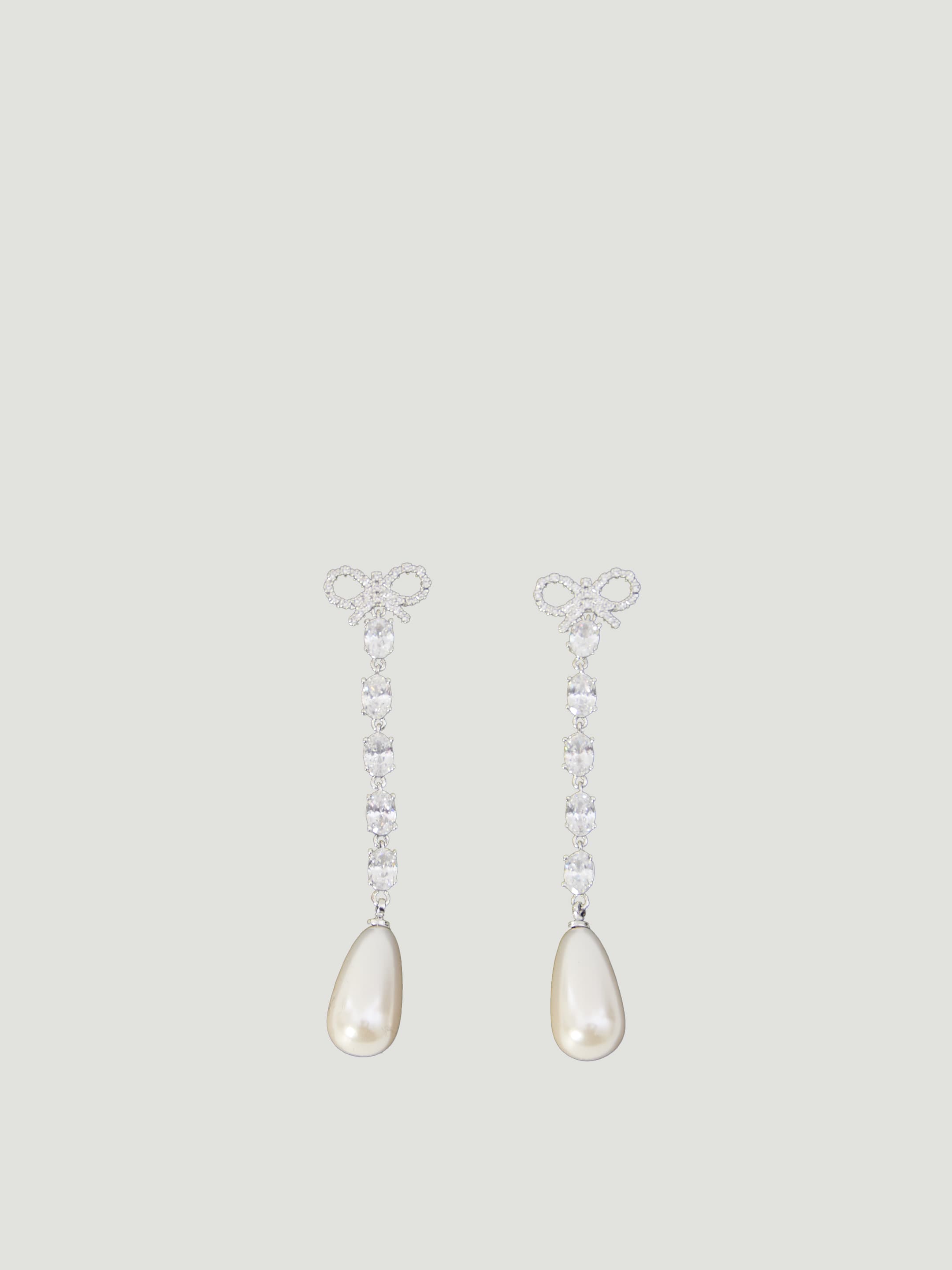 Self-Portrait SELF PORTRAIT Bow Pearl Droplet Earrings