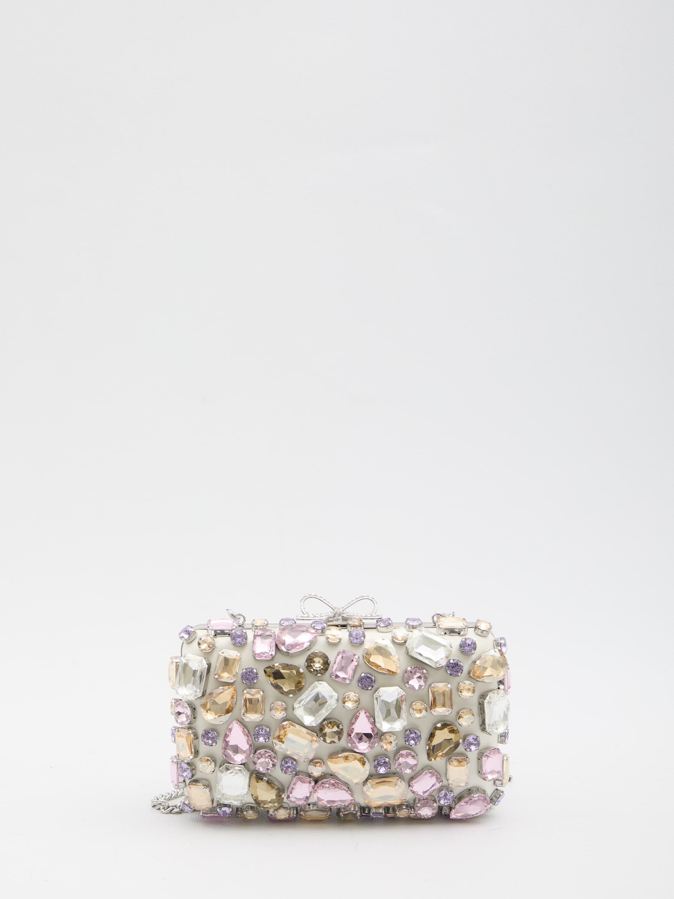Self-Portrait SELF PORTRAIT Multi Crystal Embellished Clutch Bag