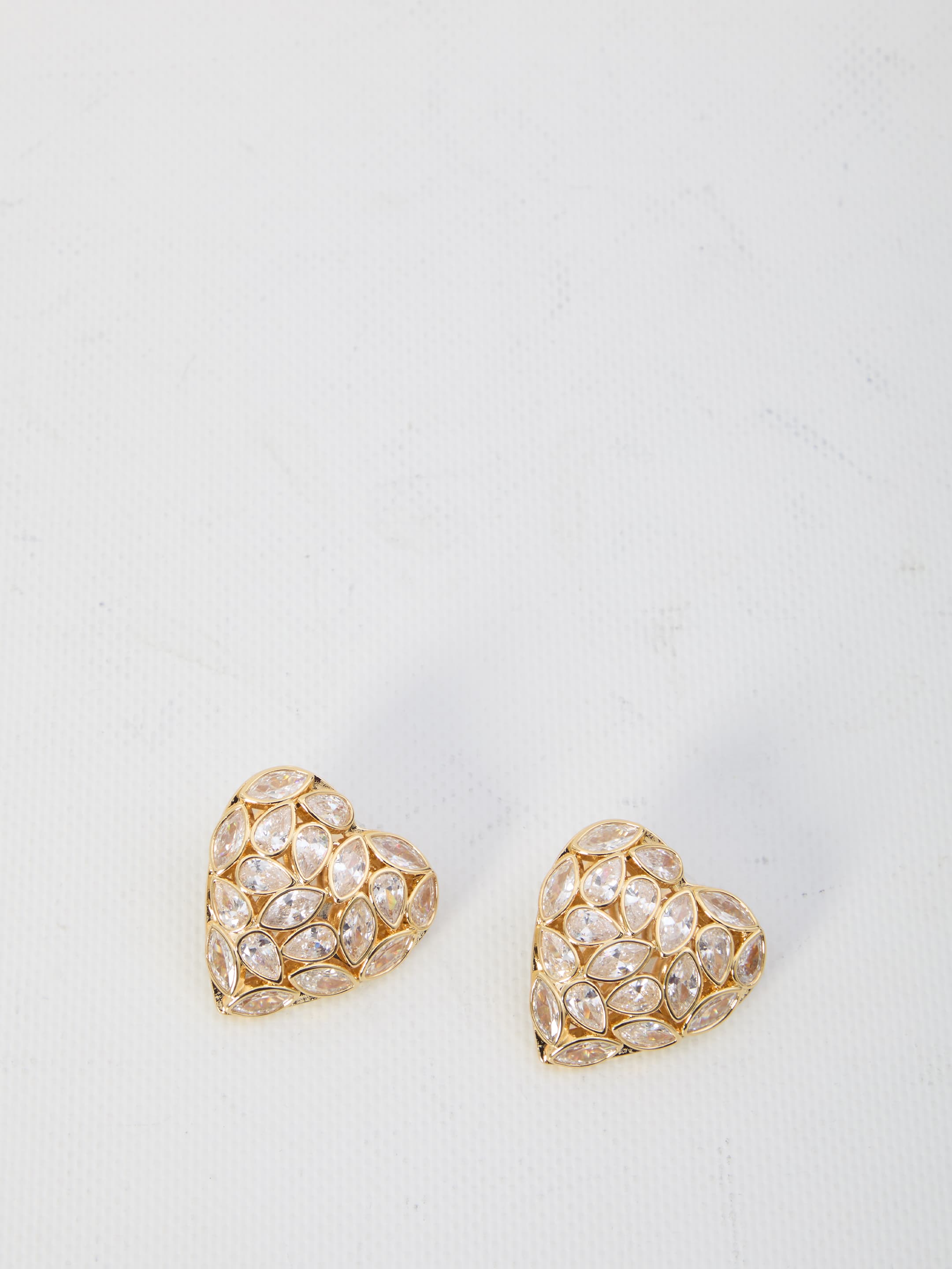 Self-Portrait SELF PORTRAIT Embellished Heart Earrings