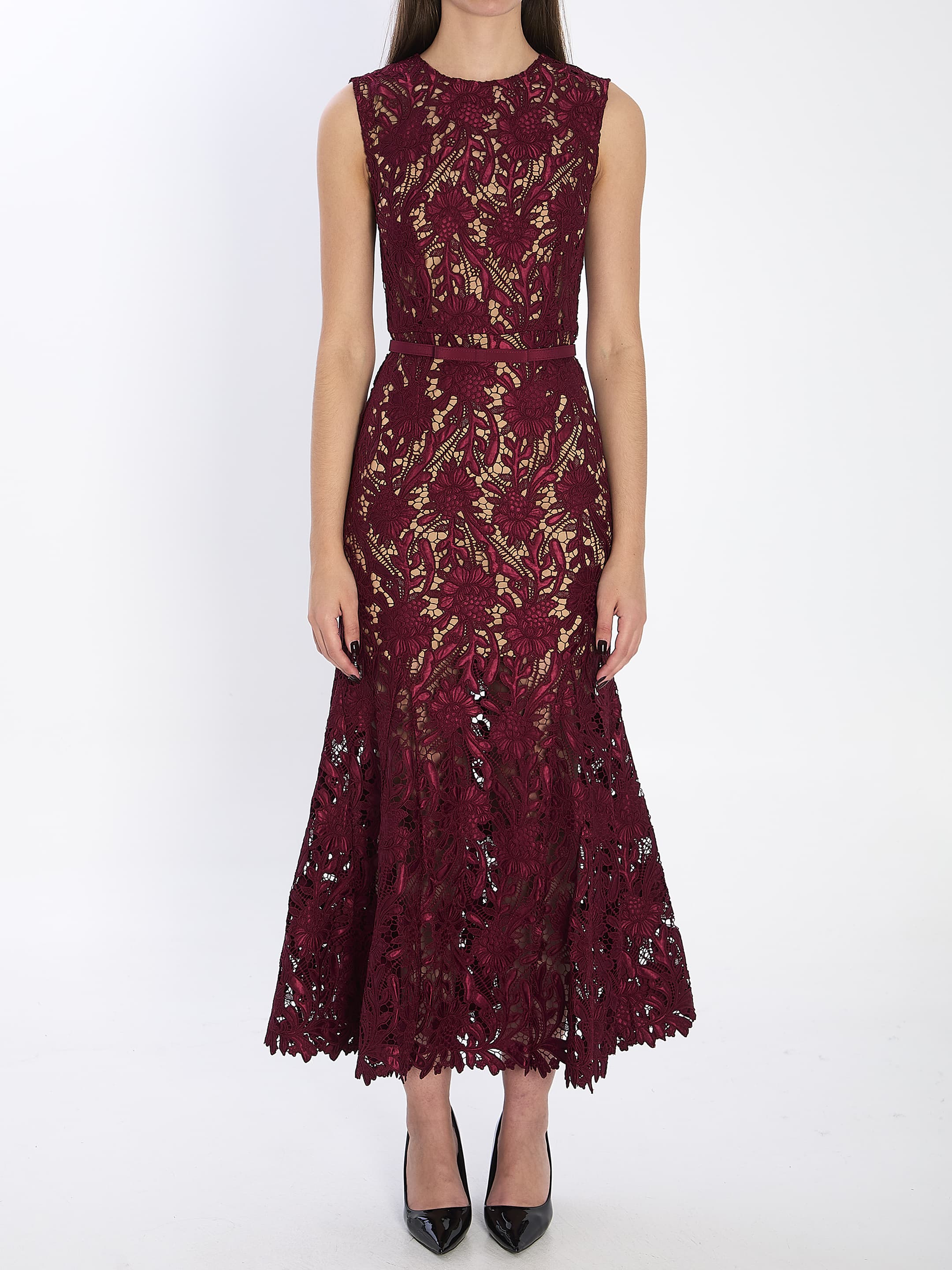 Self-Portrait SELF PORTRAIT Guipure Lace Midi Dress