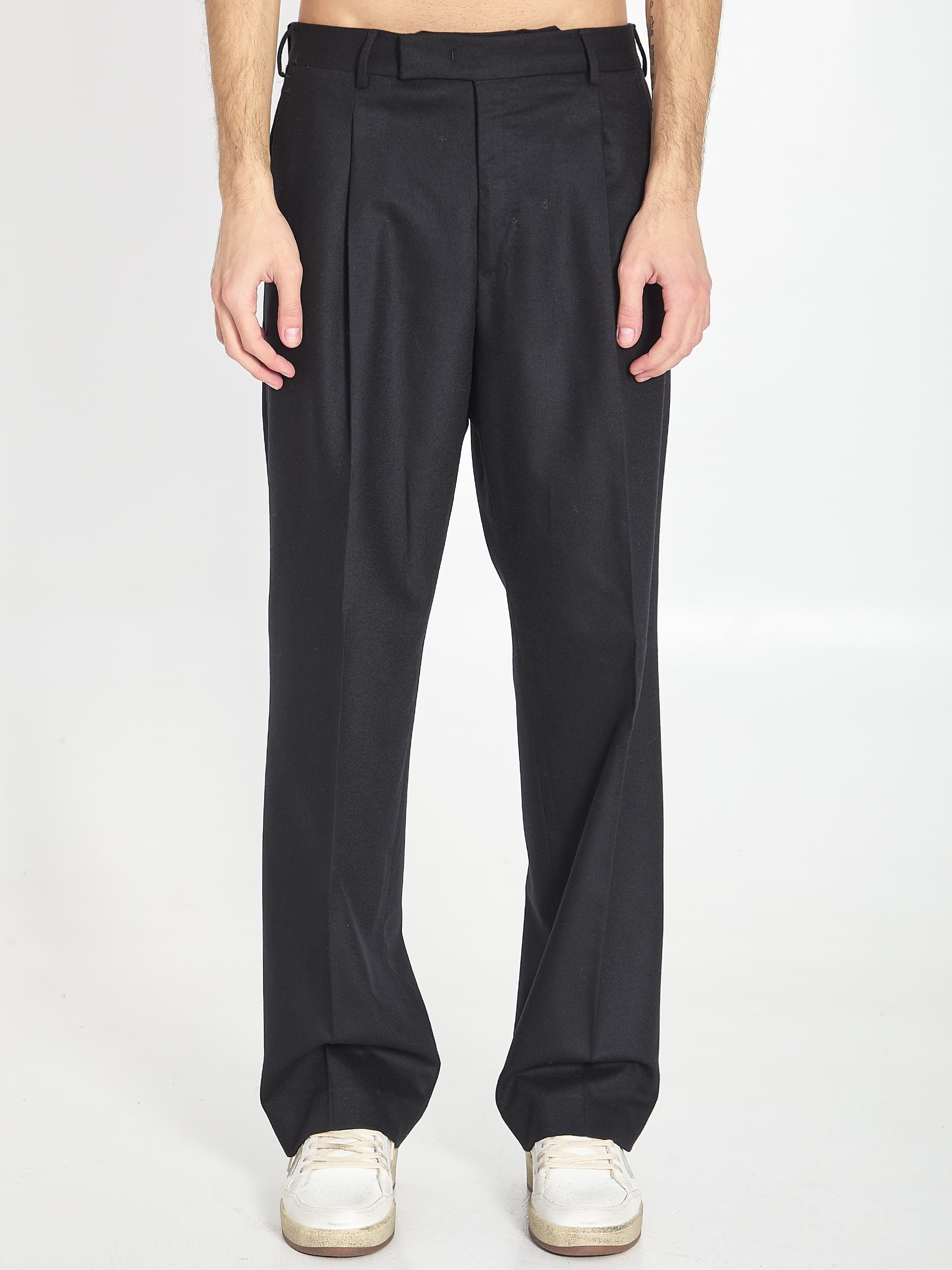 Pt Torino Wool and Cashmere Trousers