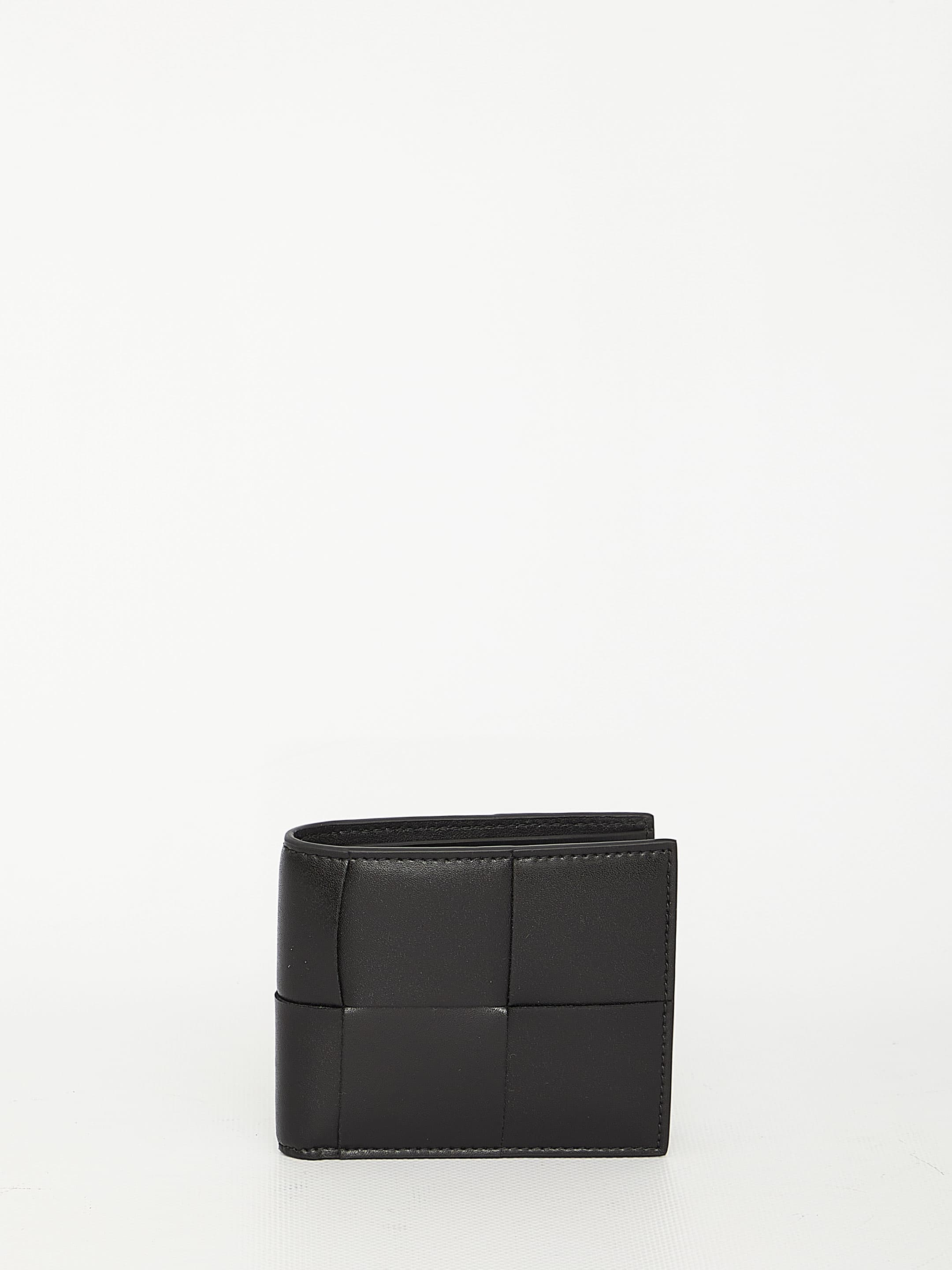 Bottega Veneta Black Cassette Bi-fold Wallet