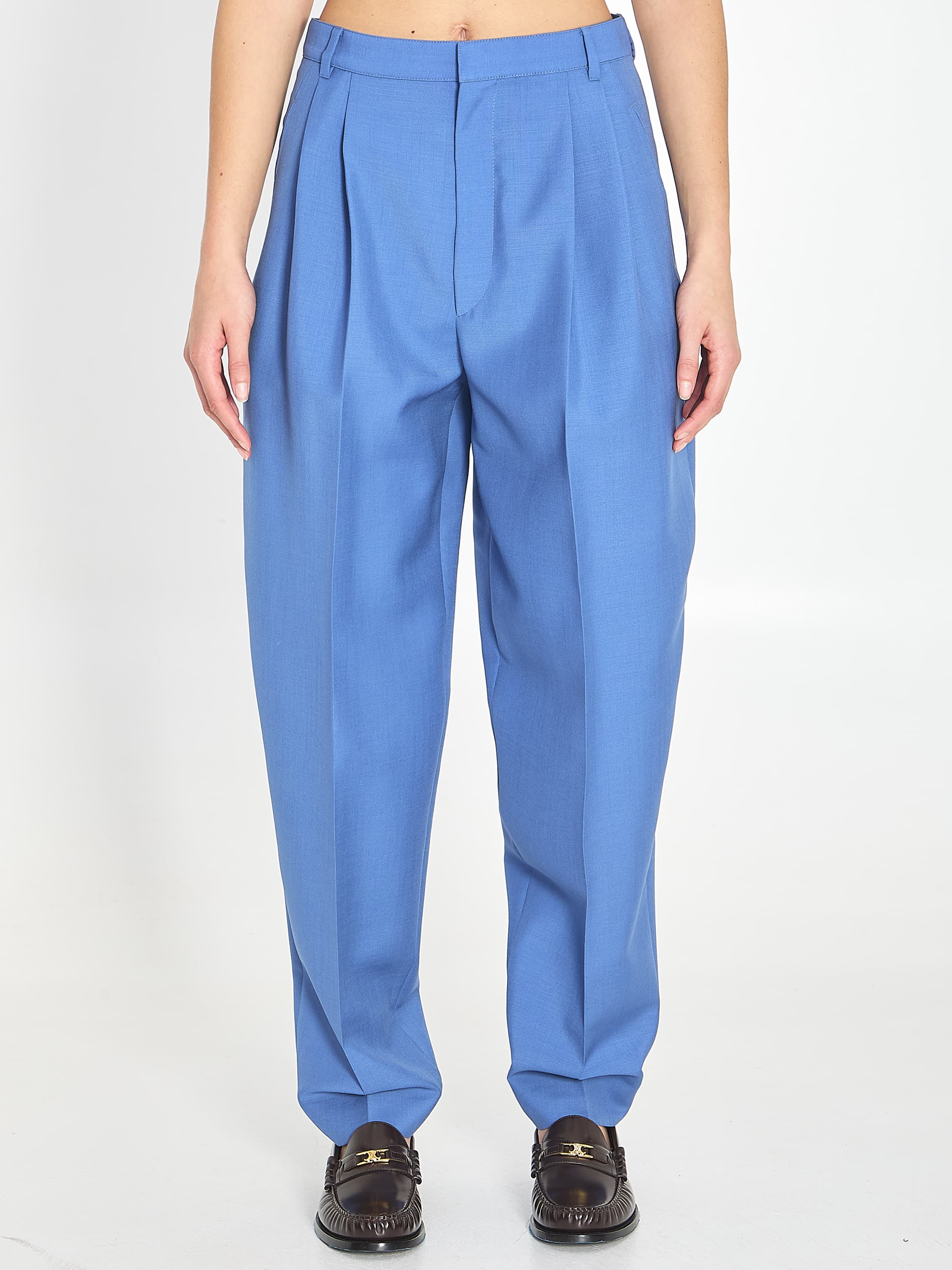 Celine Montauk Pants in Wool and Mohair