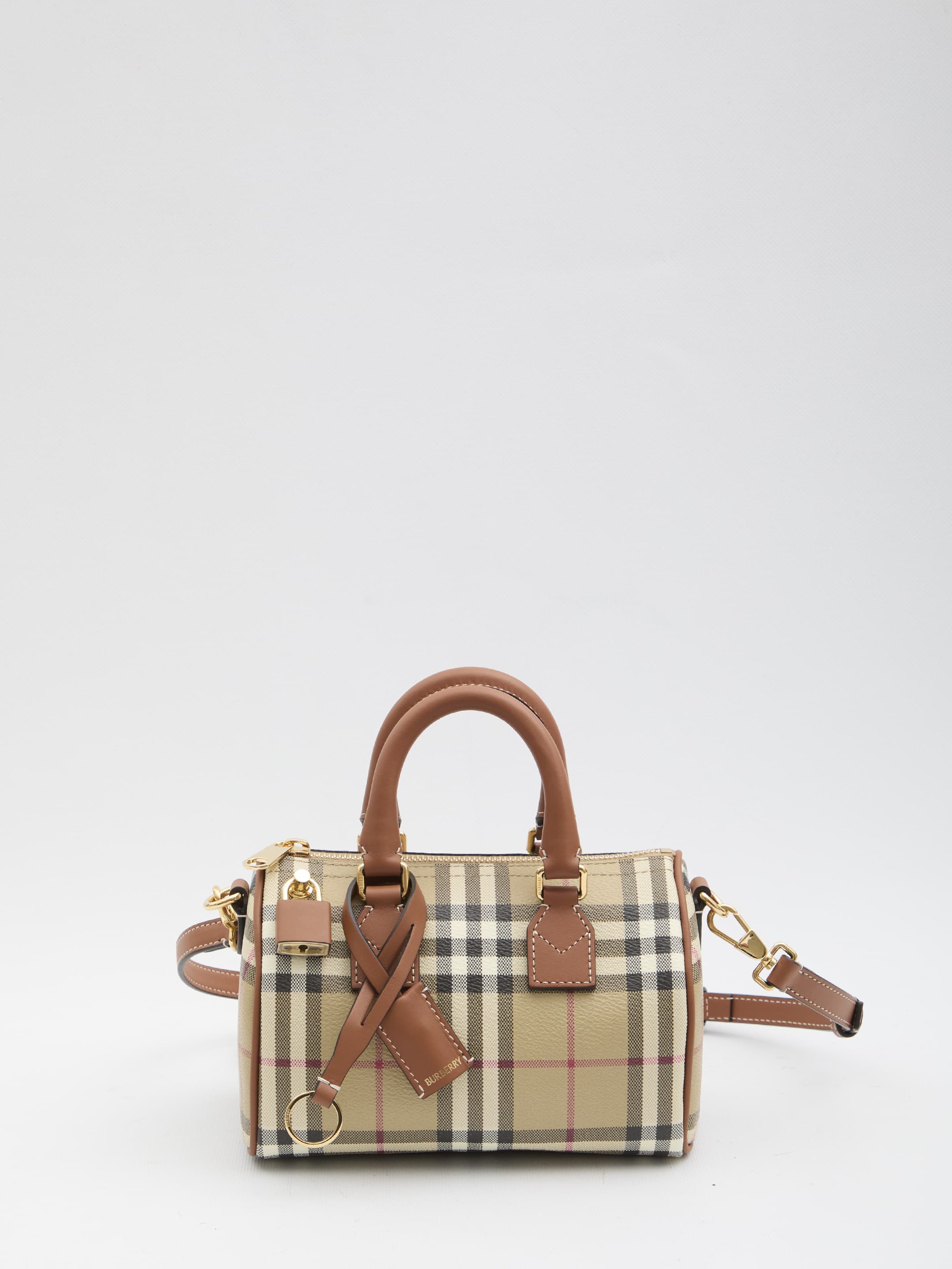 Burberry Mini Check Bowling Bag