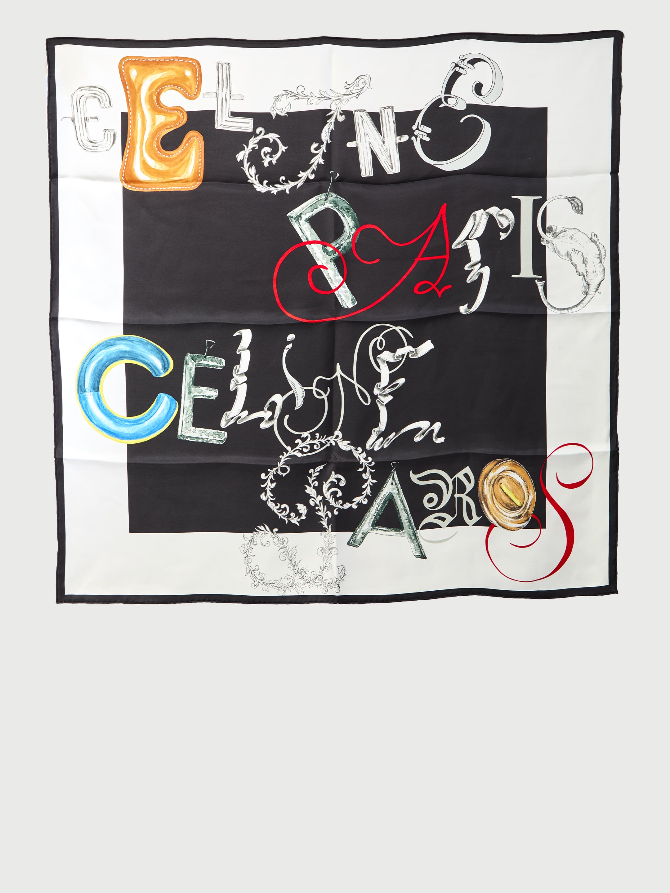 Celine Silk Twill Carré